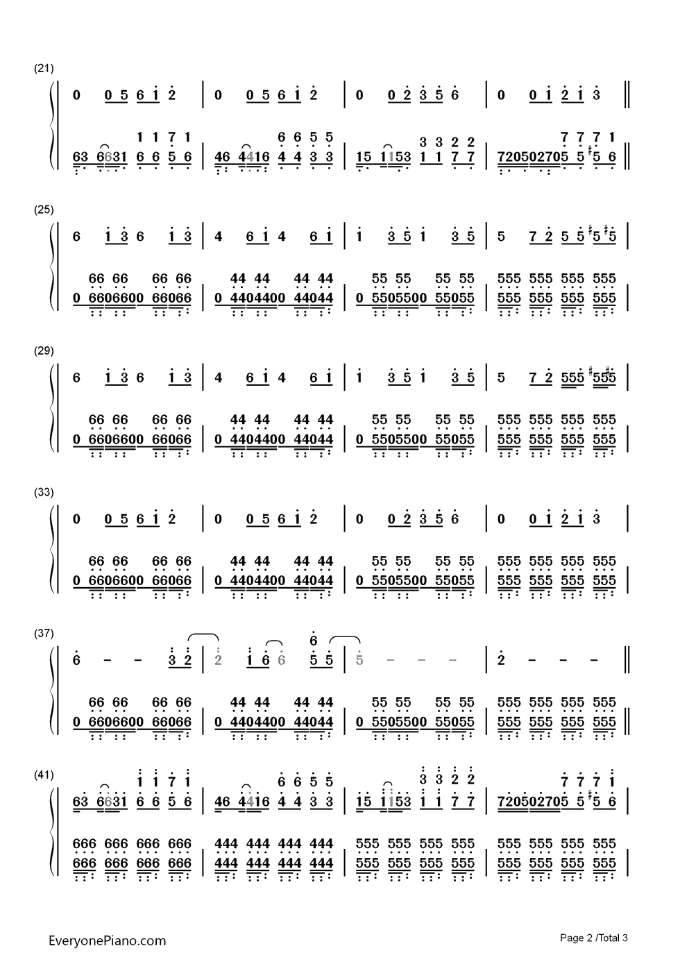 Danza_Kuduro钢琴简谱_Don_Omar演唱