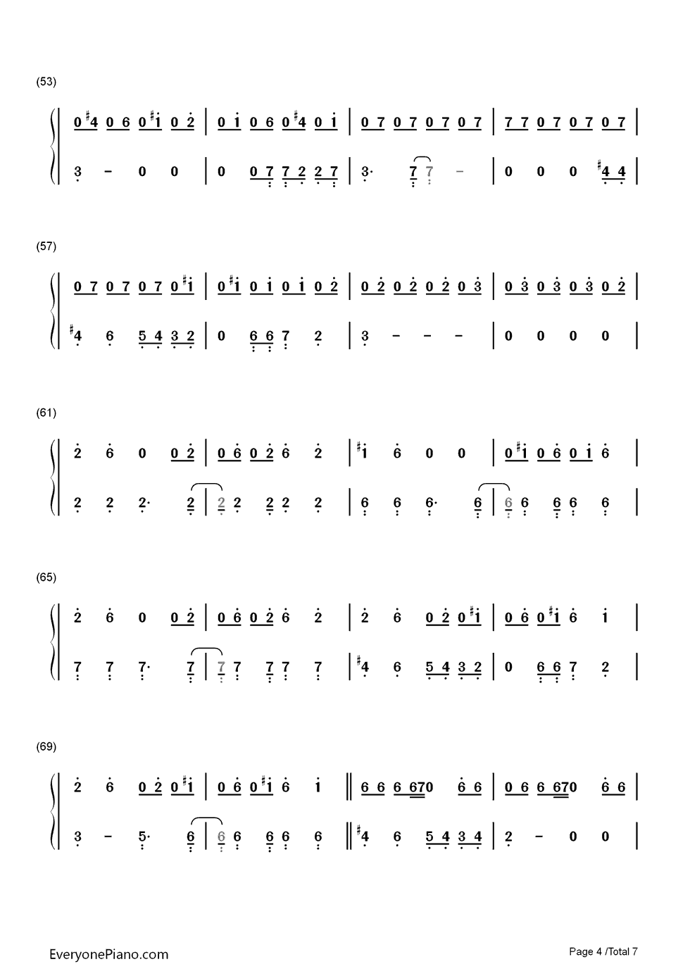 On_Melancholy_Hill钢琴简谱_Gorillaz演唱