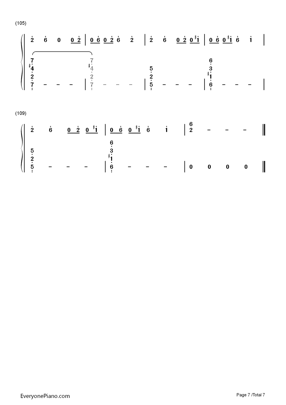 On_Melancholy_Hill钢琴简谱_Gorillaz演唱