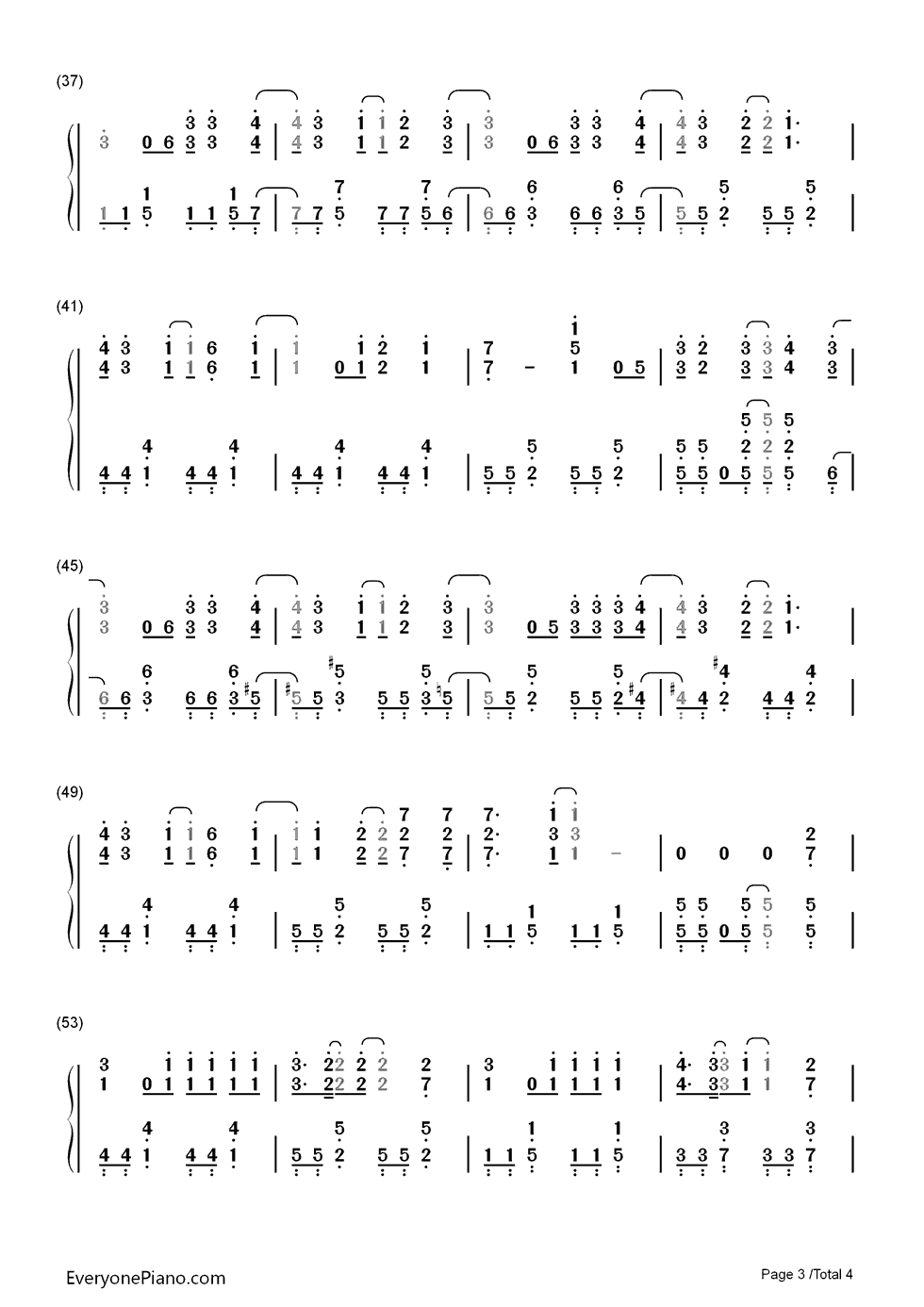 I'm_A_Believer钢琴简谱_SPYAIR演唱