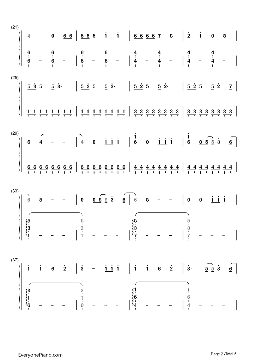 We_Can't_Stop钢琴简谱_Miley_Cyrus演唱