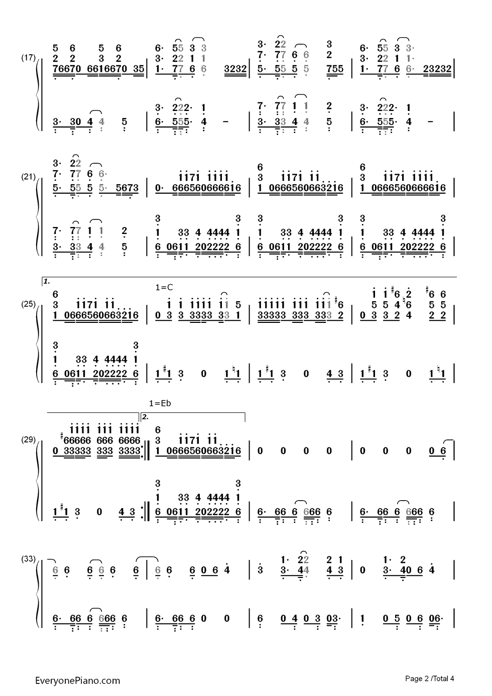 Hands_on_Me钢琴简谱_Ariana_Grande演唱