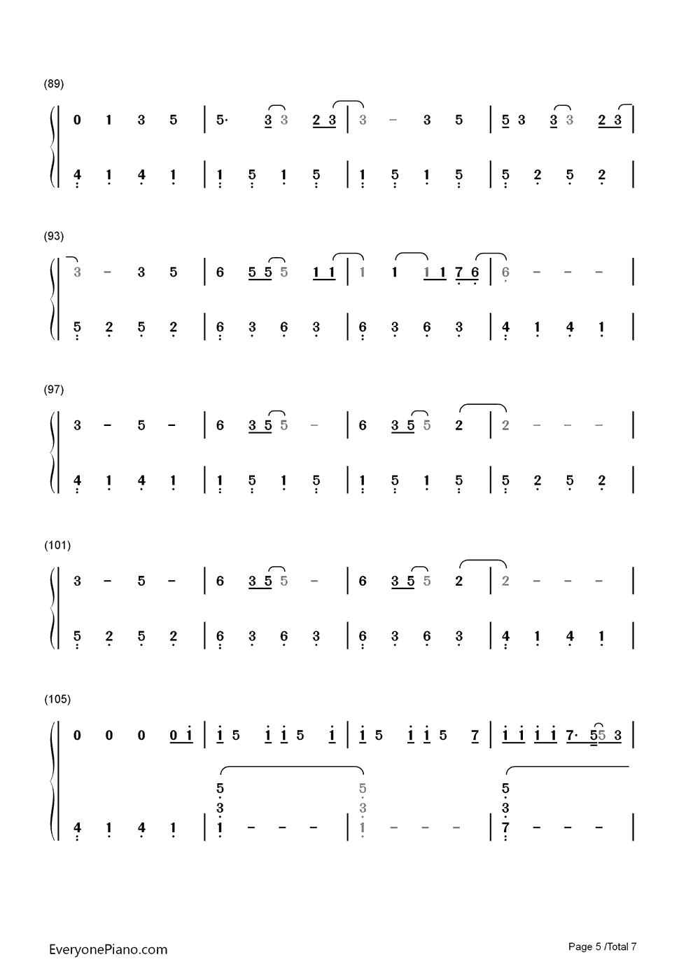 Your_Type钢琴简谱_Carly_Rae_Jepsen演唱