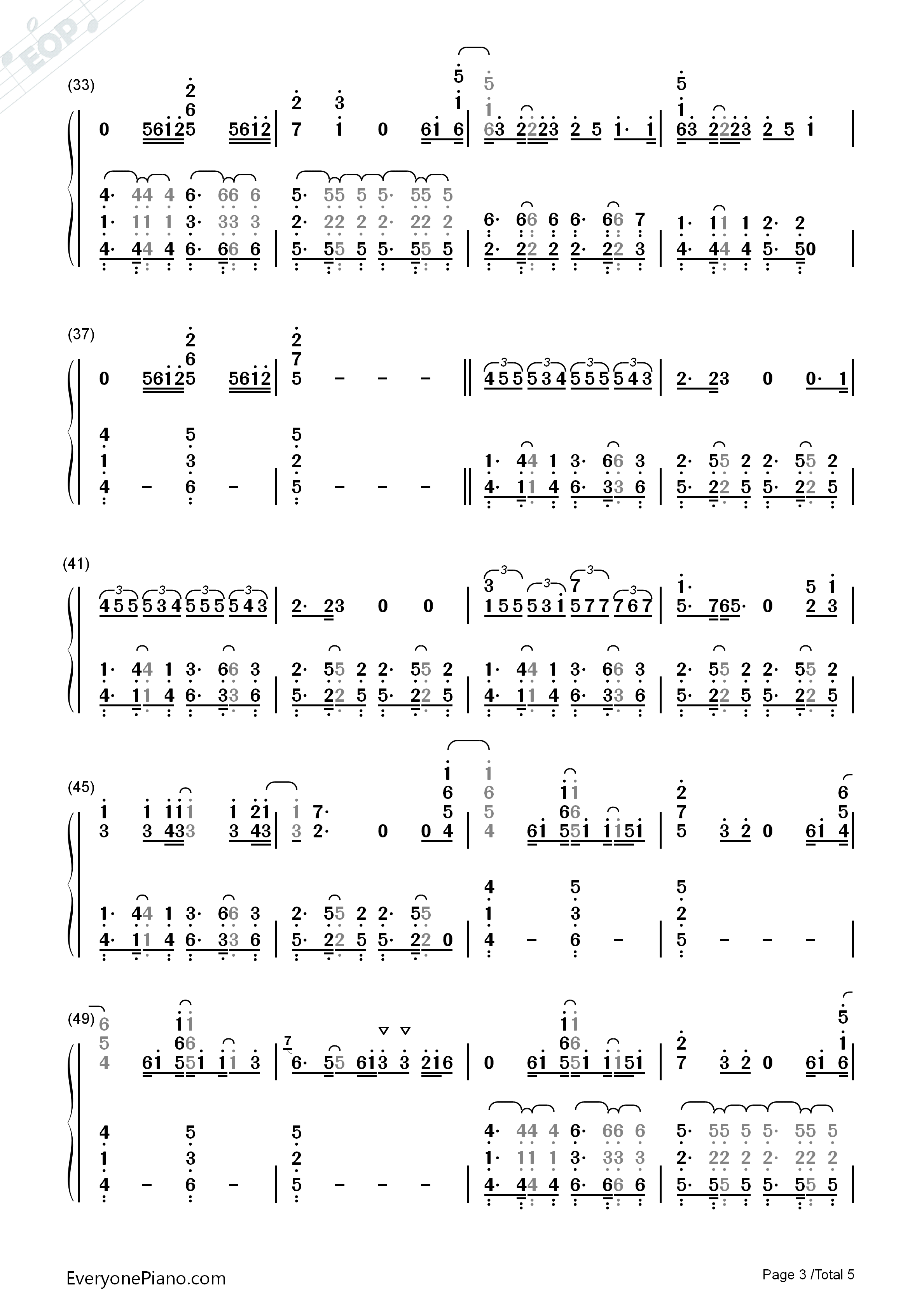 Sorry钢琴简谱_Justin_Bieber演唱