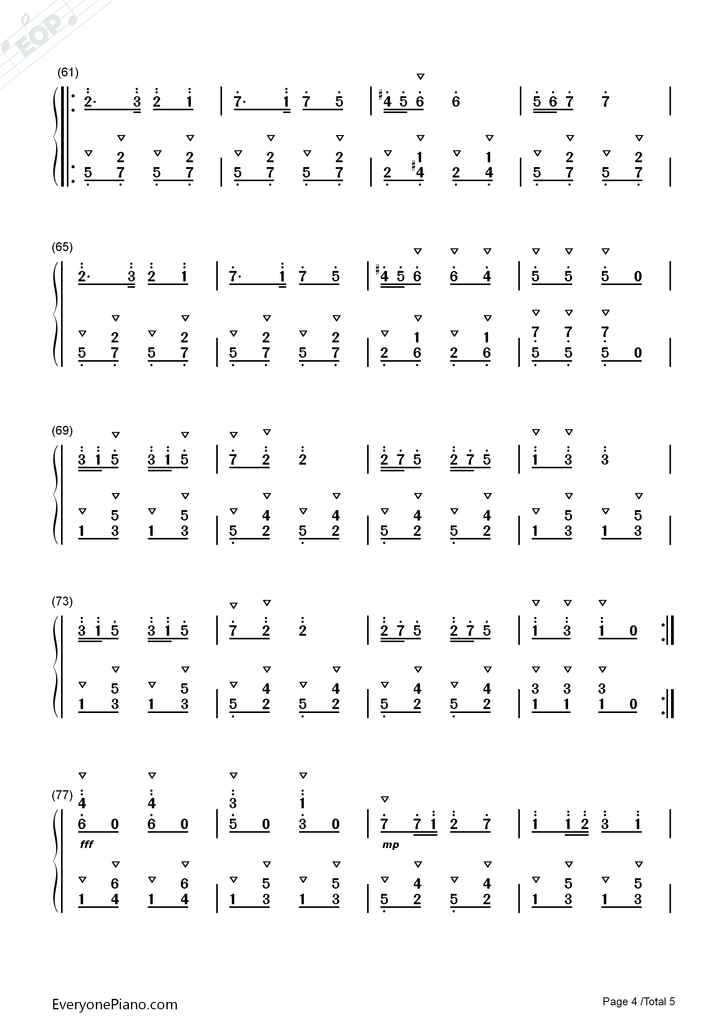 洋娃娃的梦钢琴简谱_儿歌演唱