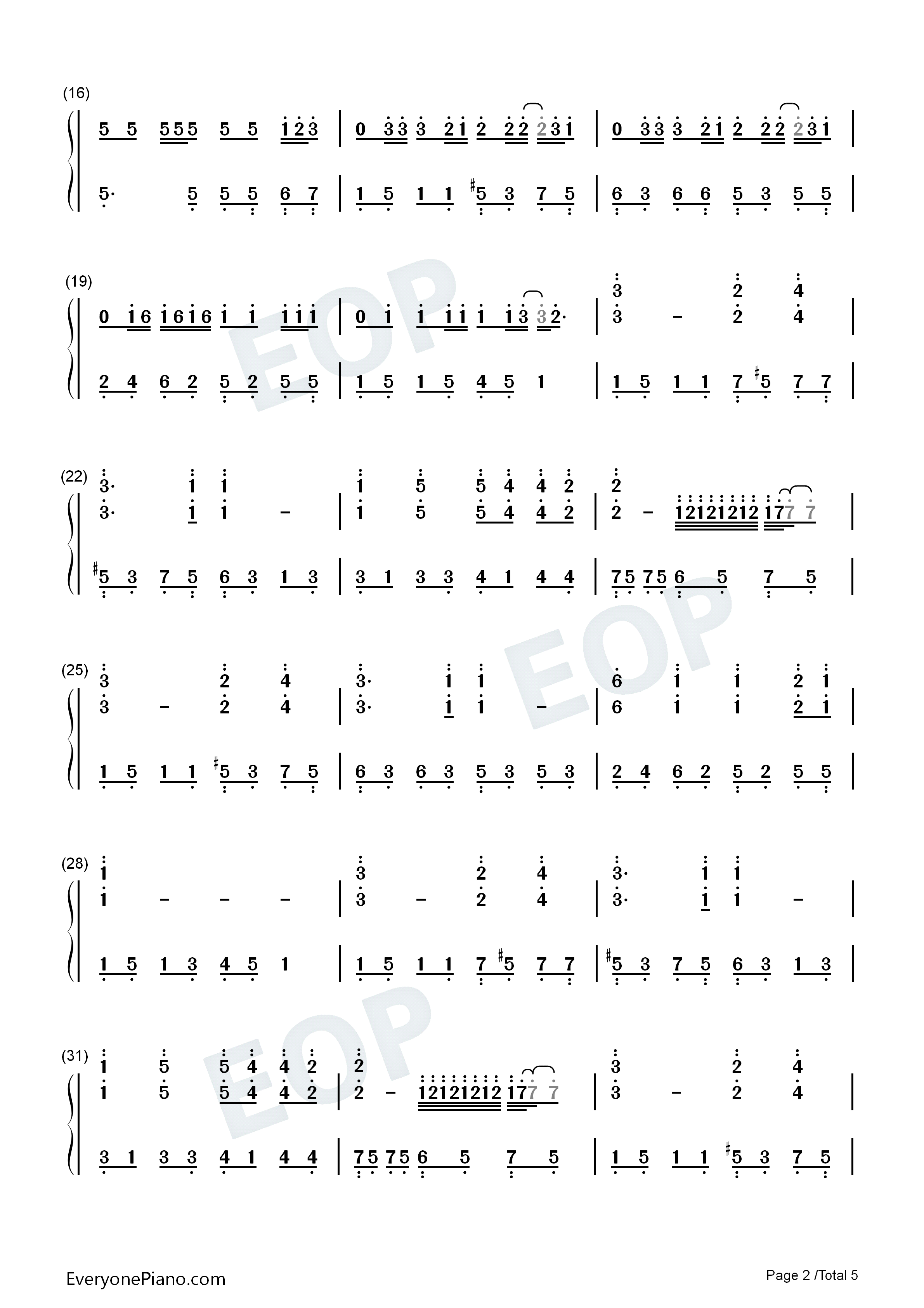 听妈妈的话钢琴简谱_周杰伦演唱