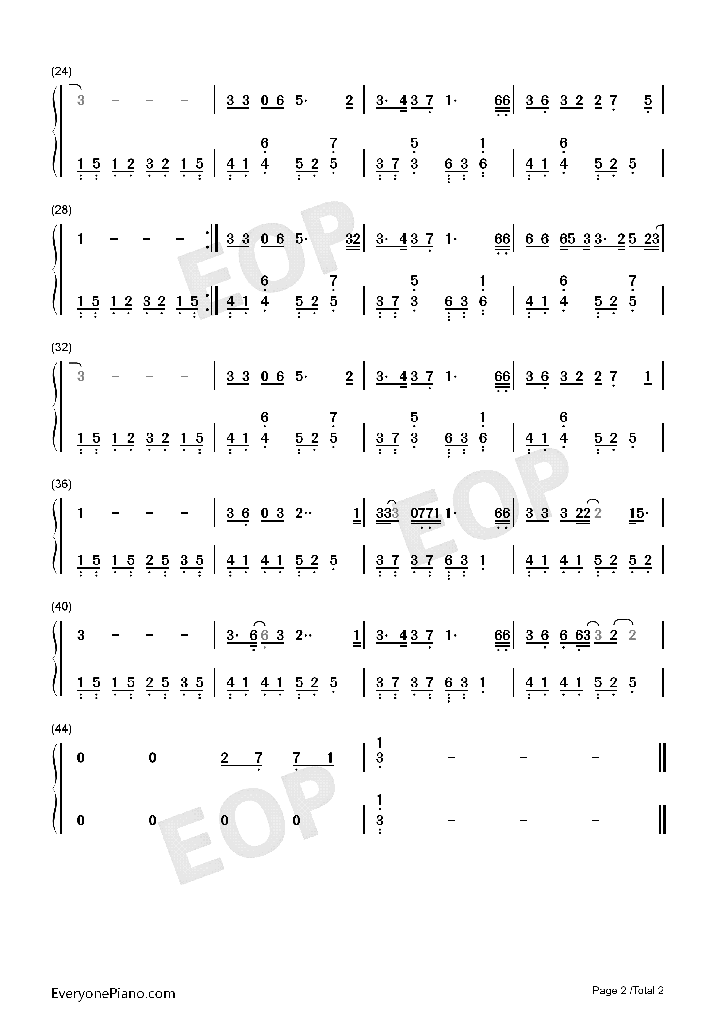 斑马斑马钢琴简谱_宋冬野演唱