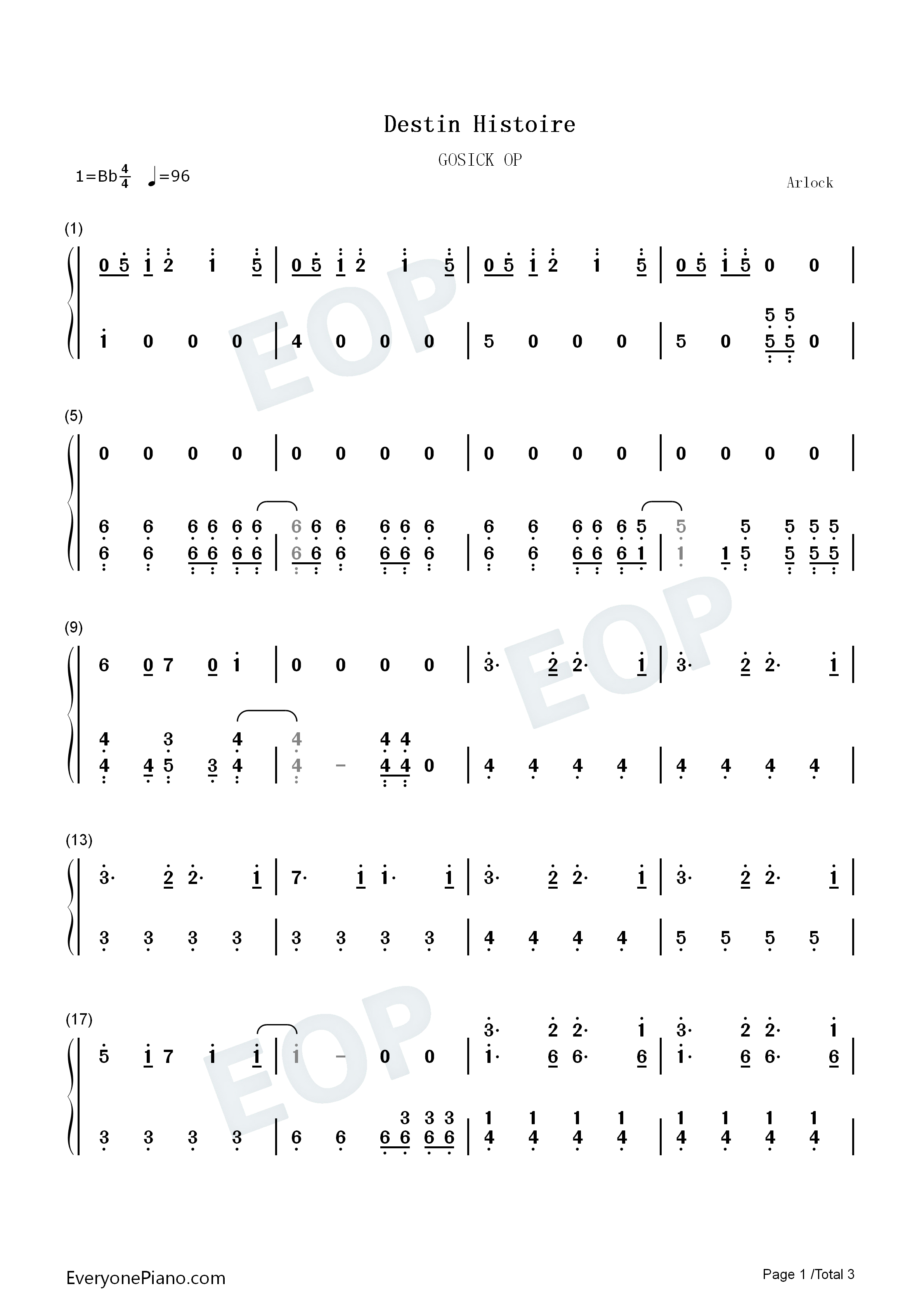 Destin_Histoire钢琴简谱_吉木梨纱（吉木りさ）演唱