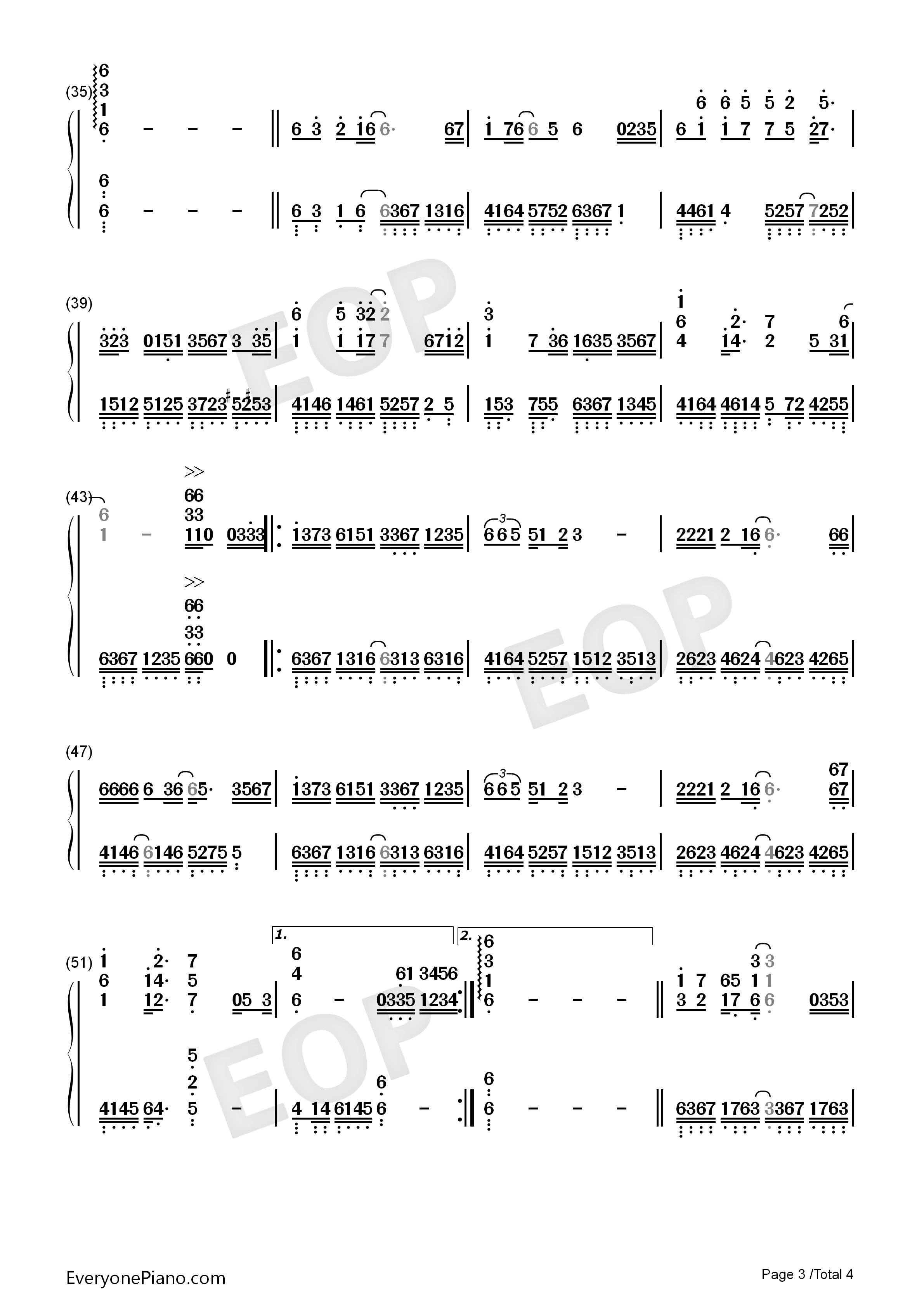你到底爱谁钢琴简谱_刘嘉亮演唱