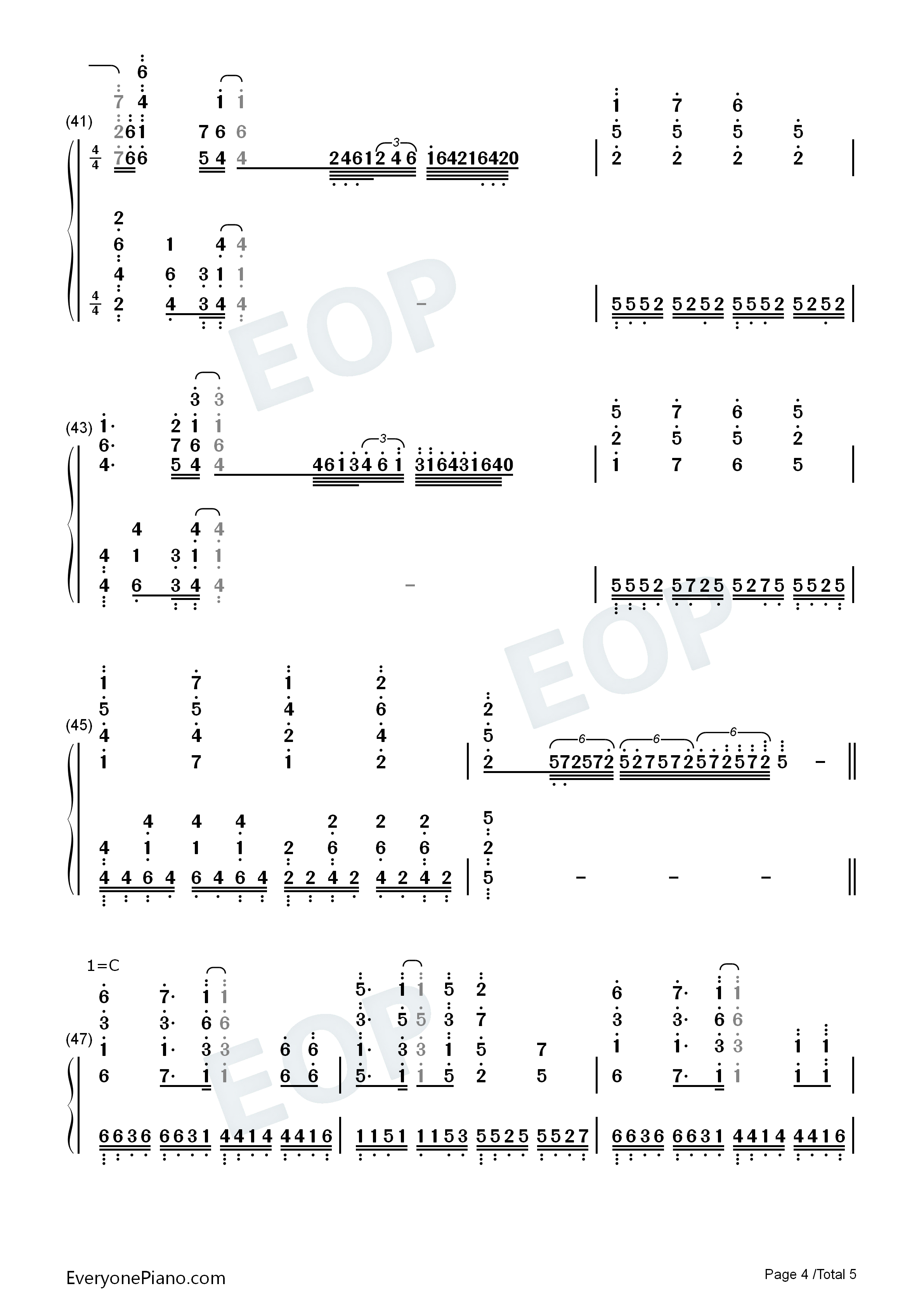 Trust_in_you钢琴简谱_sweet_ARMS演唱