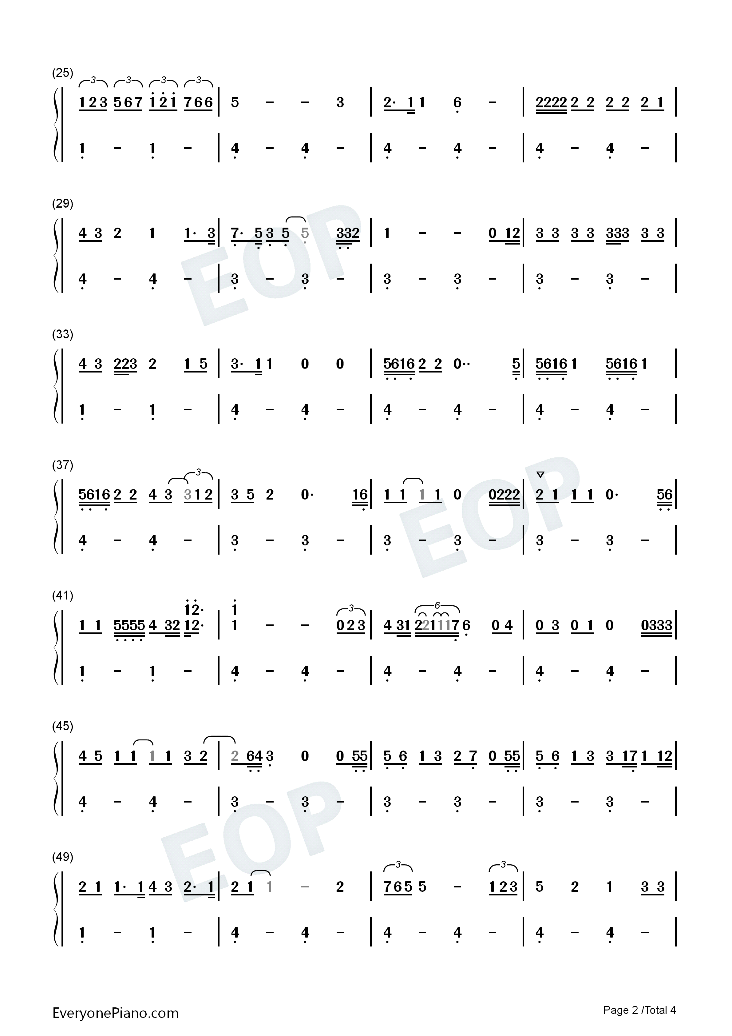 Off_the_Table钢琴简谱_Ariana_Grande_The_Weeknd演唱