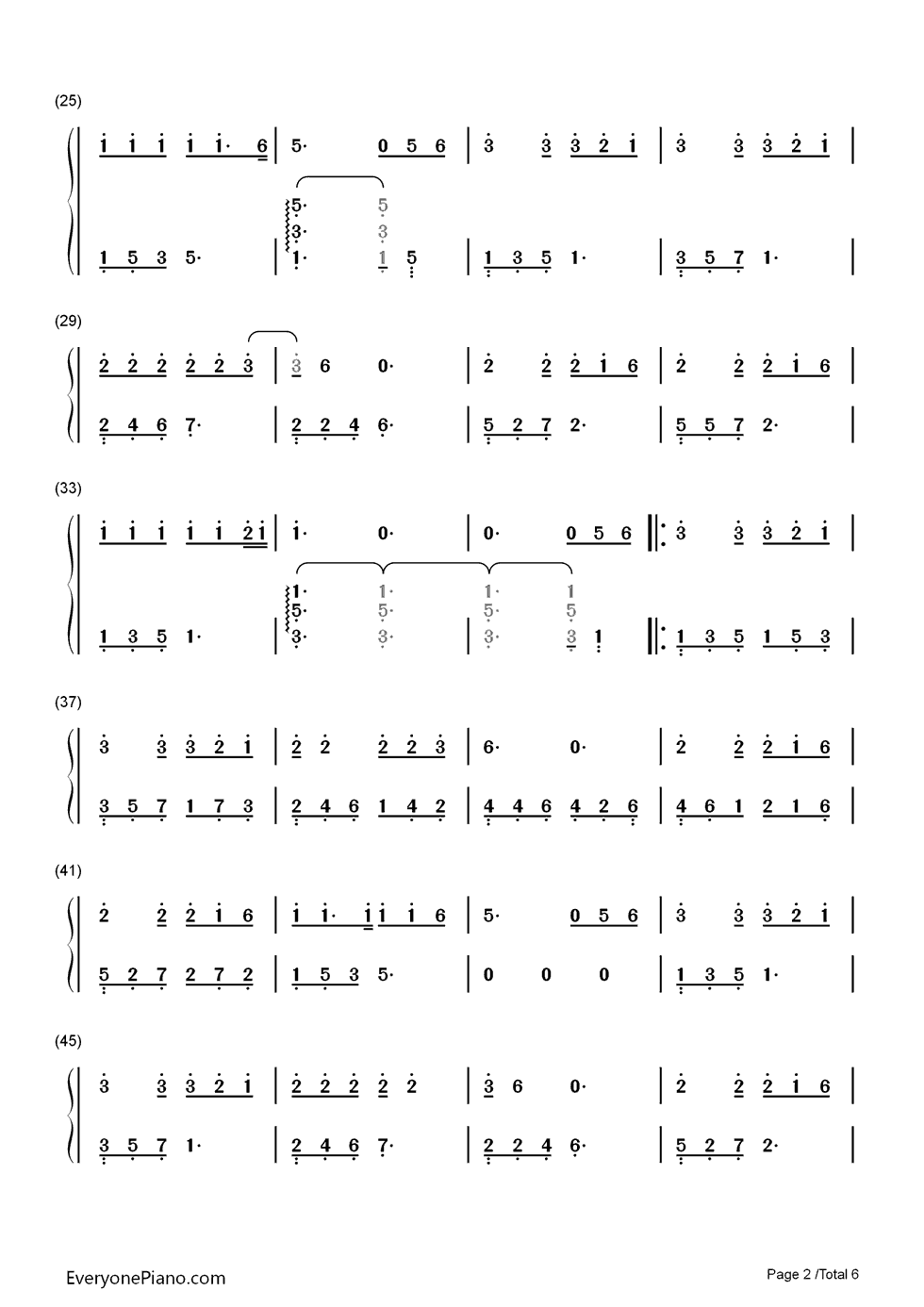 另一个自己钢琴简谱_何炅演唱