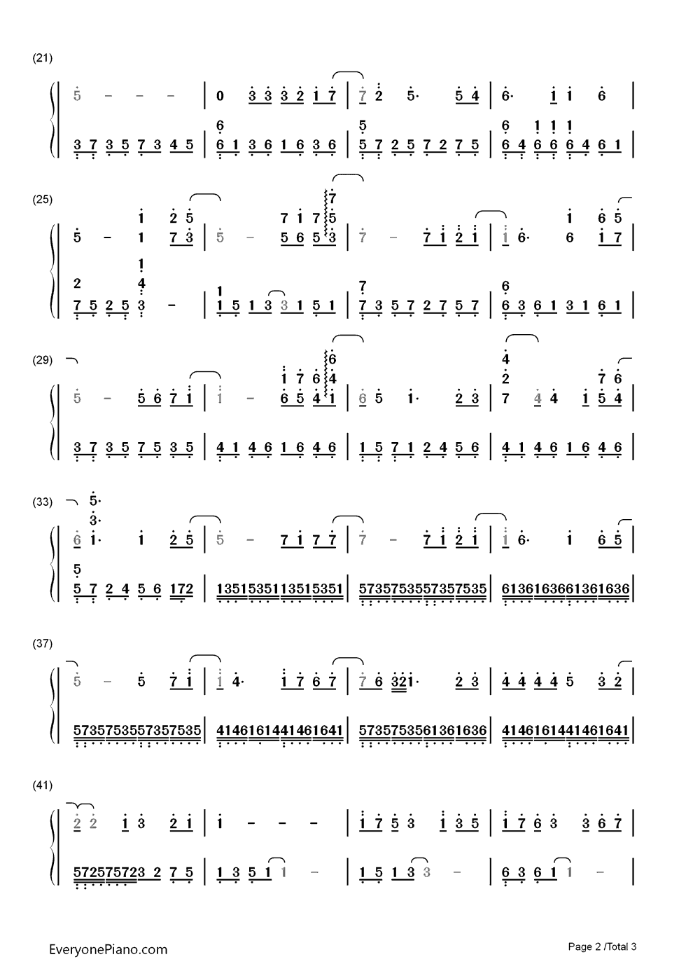 三色堇钢琴简谱_放电之深刻反省（JOE）演唱