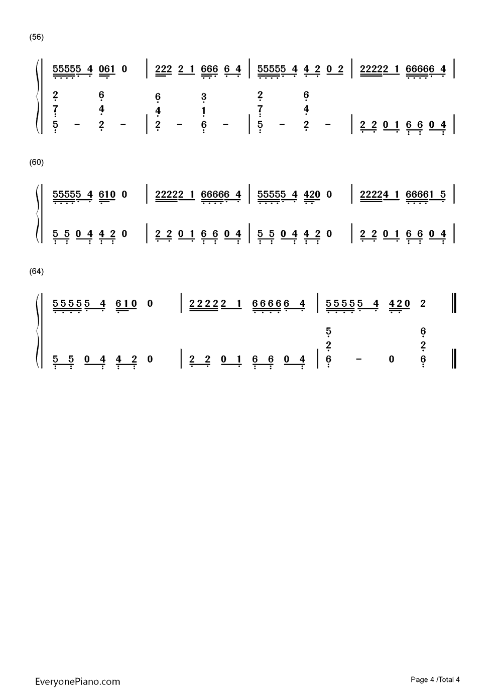 Acapella钢琴简谱_Karmin演唱