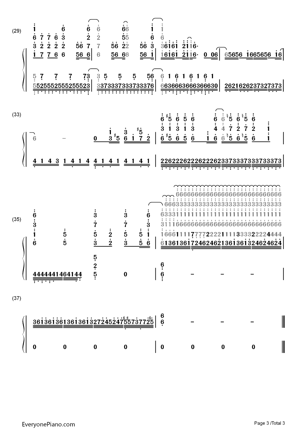 Clattanoia钢琴简谱_OxT（大石昌良×Tom_H@ck）演唱