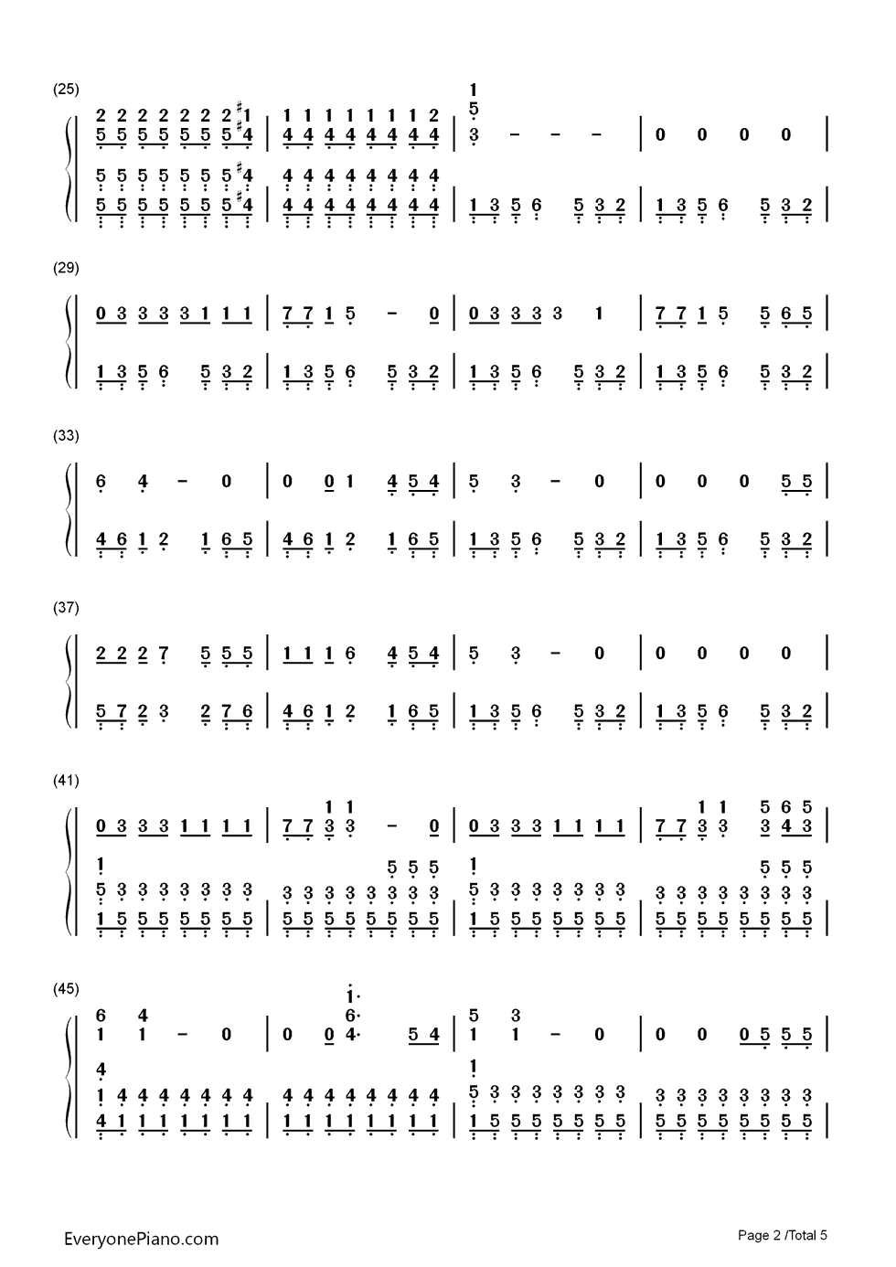 She's_Kinda_Hot钢琴简谱_5_Seconds_of_Summer演唱