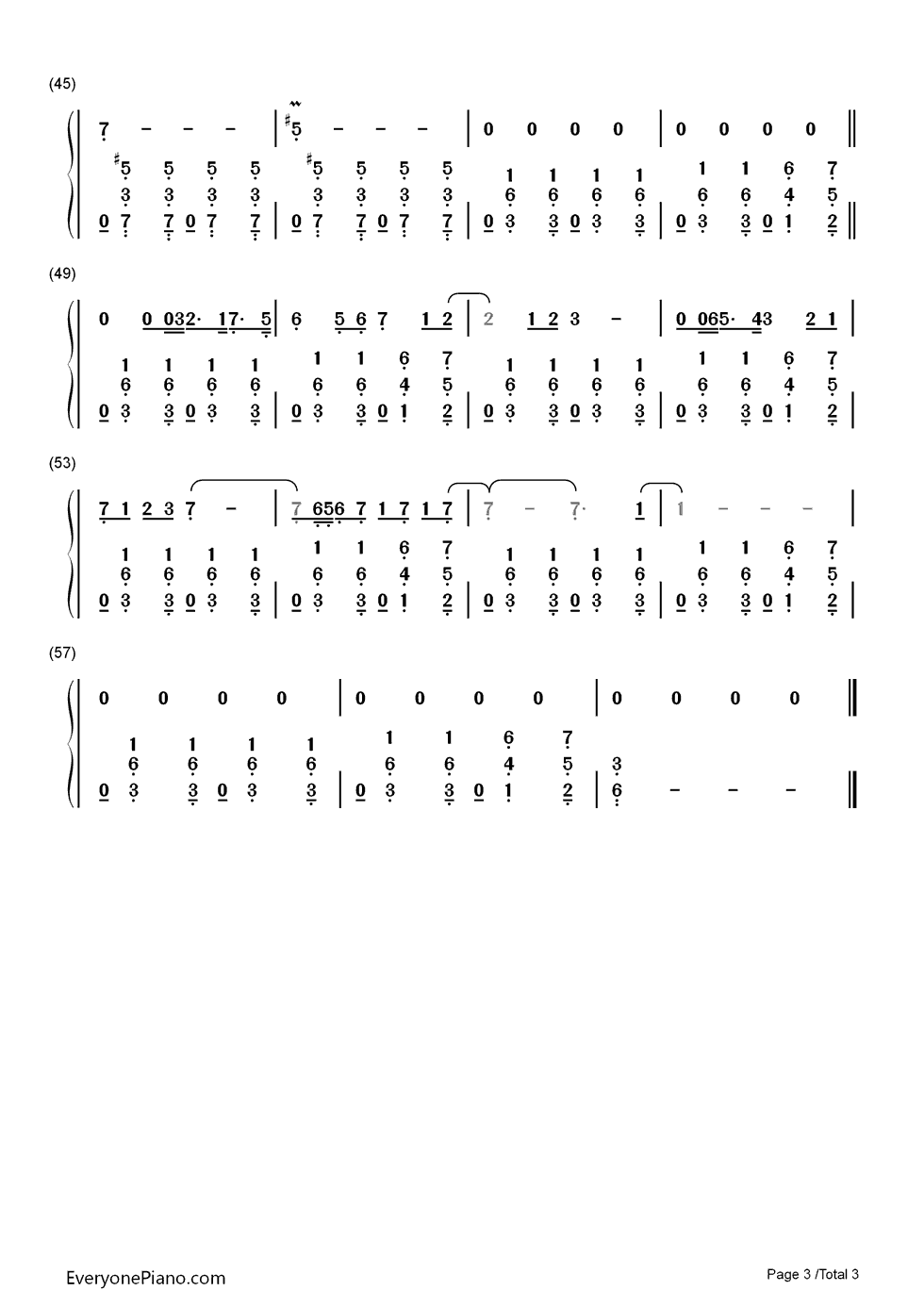 Je_Veux钢琴简谱_Zaz演唱