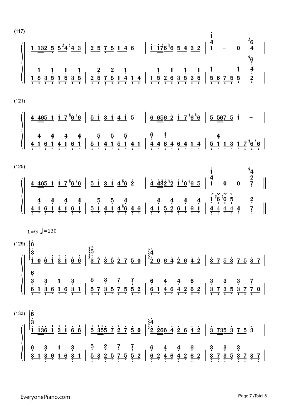 第三套全国中学生广播体操钢琴简谱_未知演唱