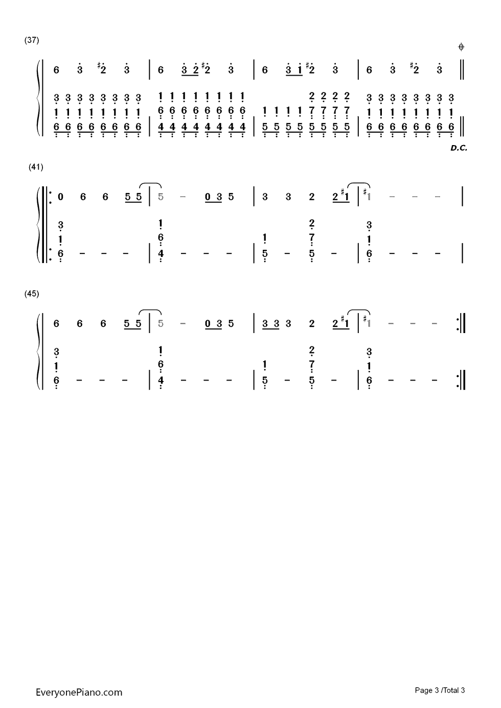 Uma_Thurman钢琴简谱_Fall_Out_Boy演唱