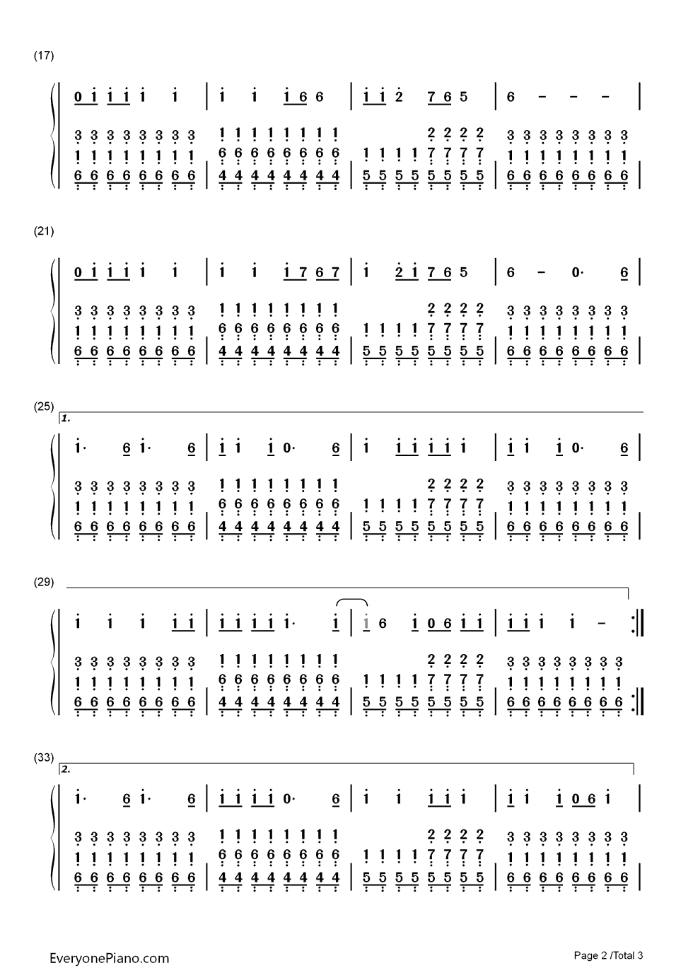 Uma_Thurman钢琴简谱_Fall_Out_Boy演唱