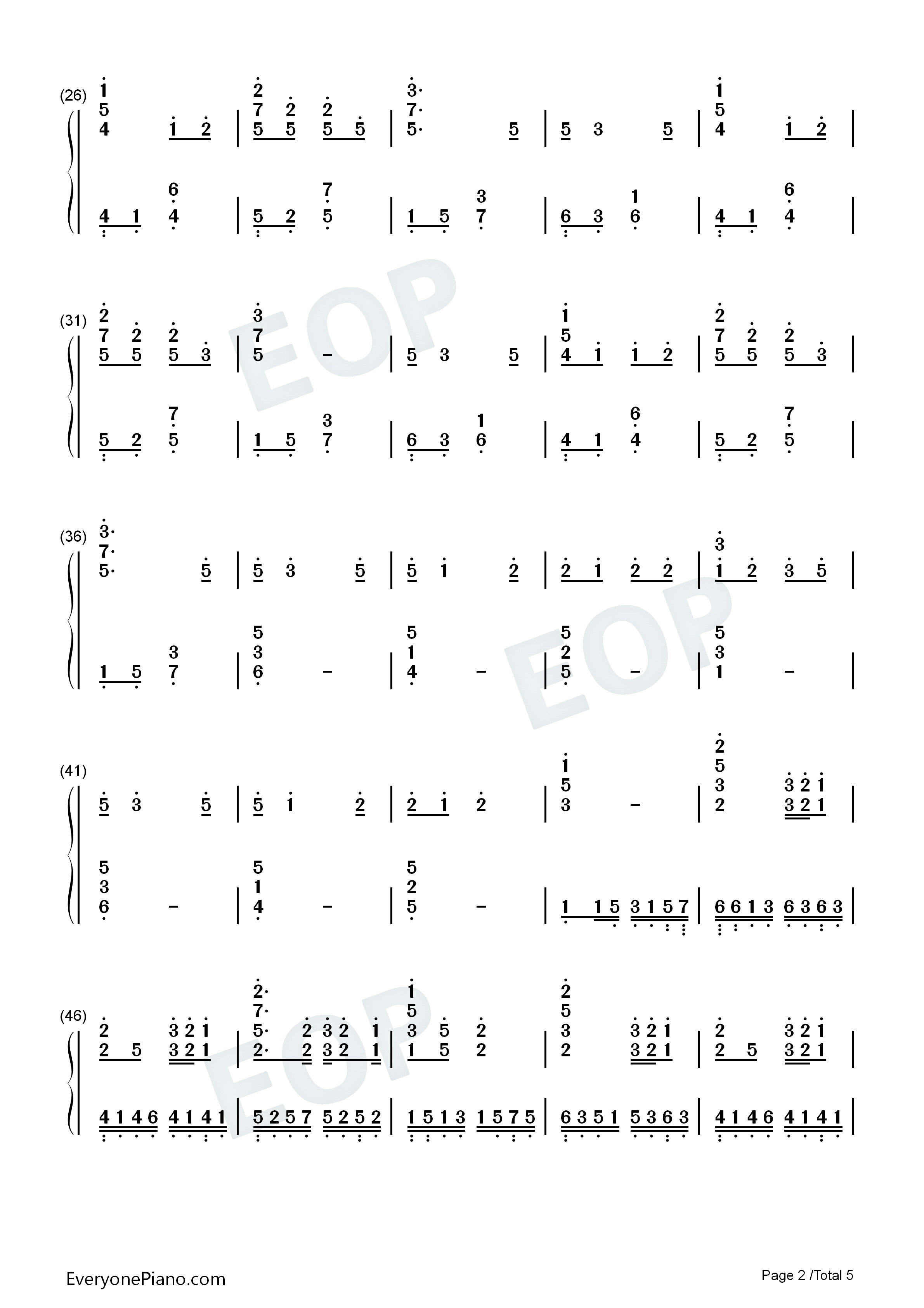 You钢琴简谱_dai演唱