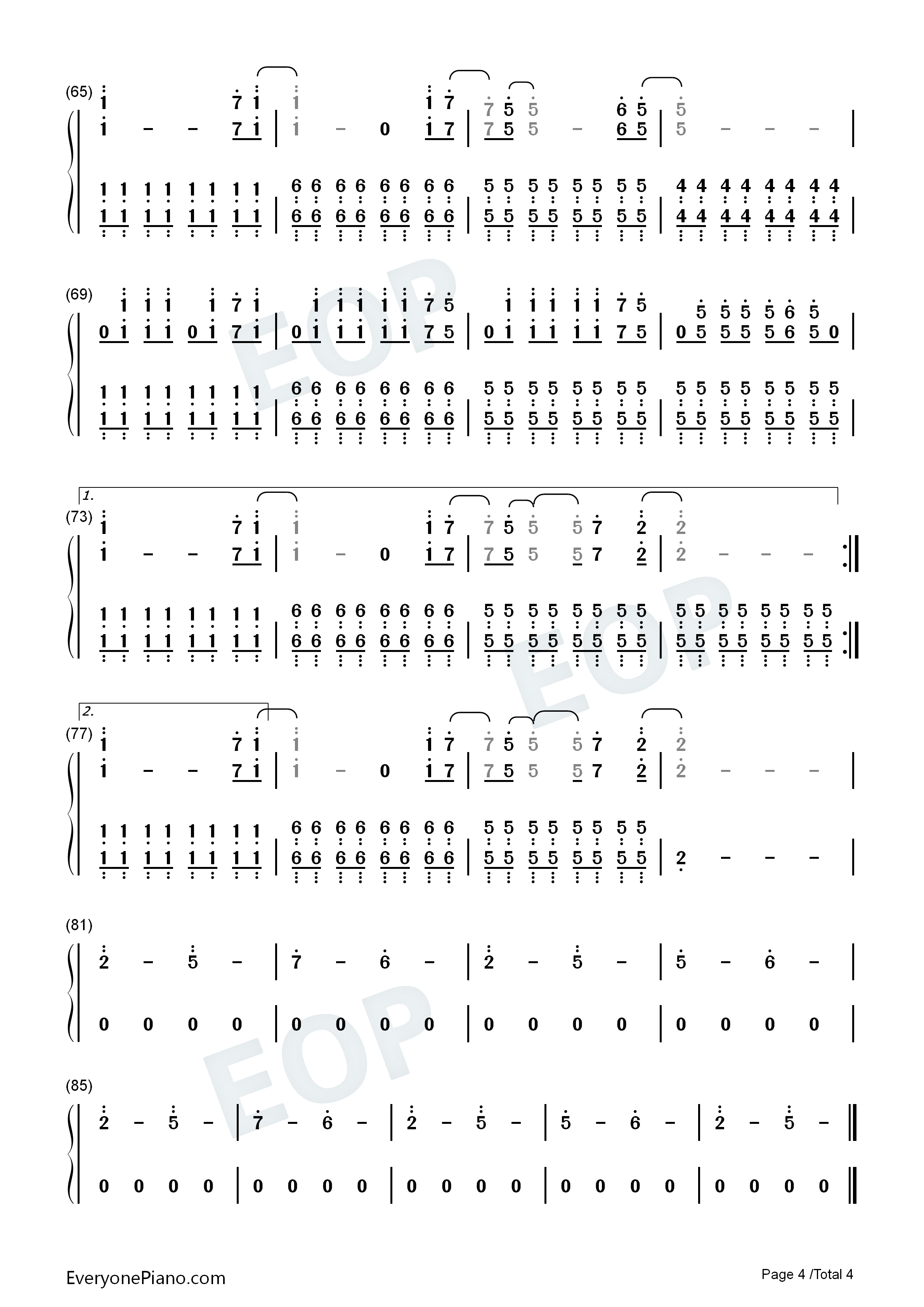 Alice钢琴简谱_Avril_Lavigne演唱