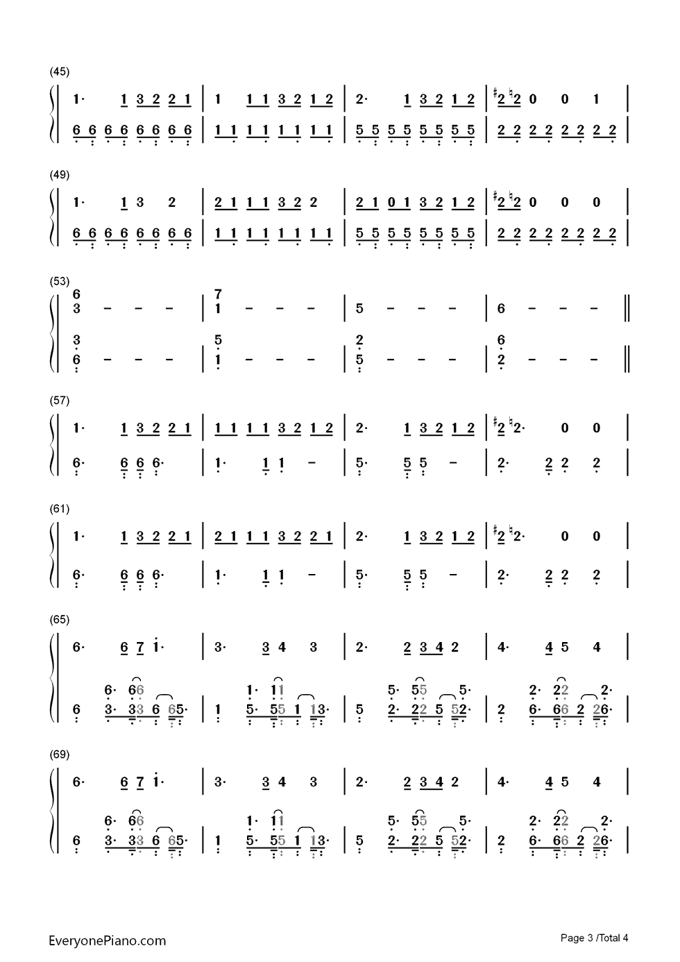 Prayer_in_C钢琴简谱_Lilly_Wood_and_the_Prick演唱