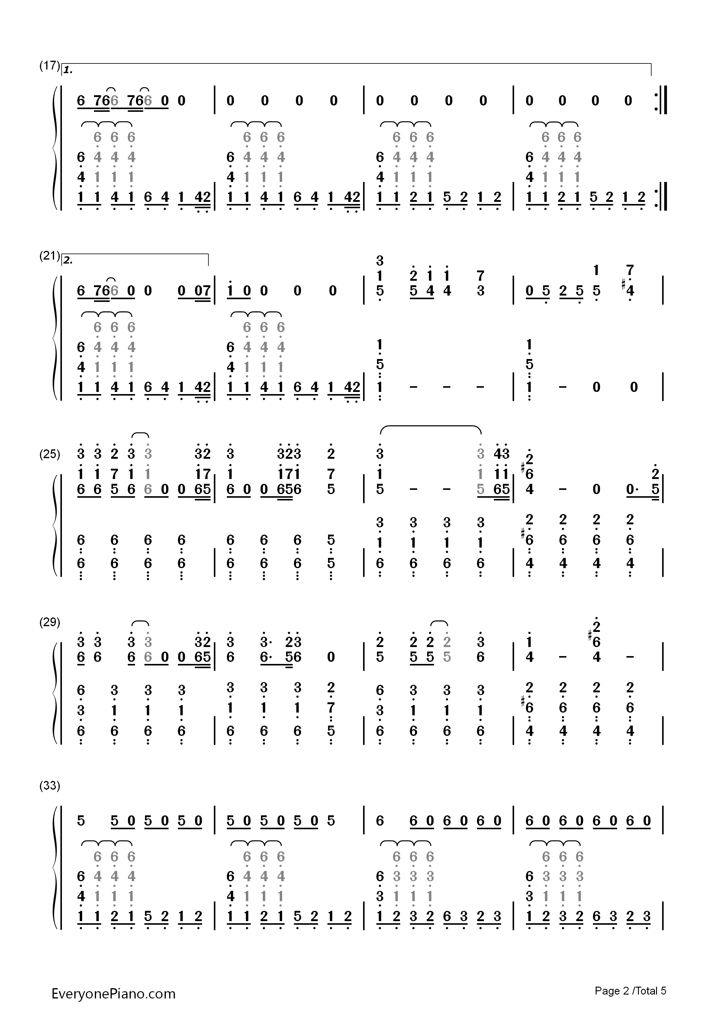 Us_and_Them钢琴简谱_Pink_Floyd演唱