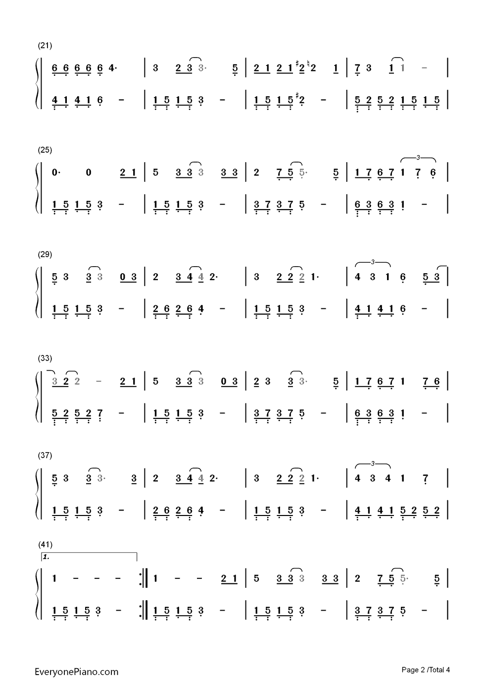 旋木钢琴简谱_王菲演唱