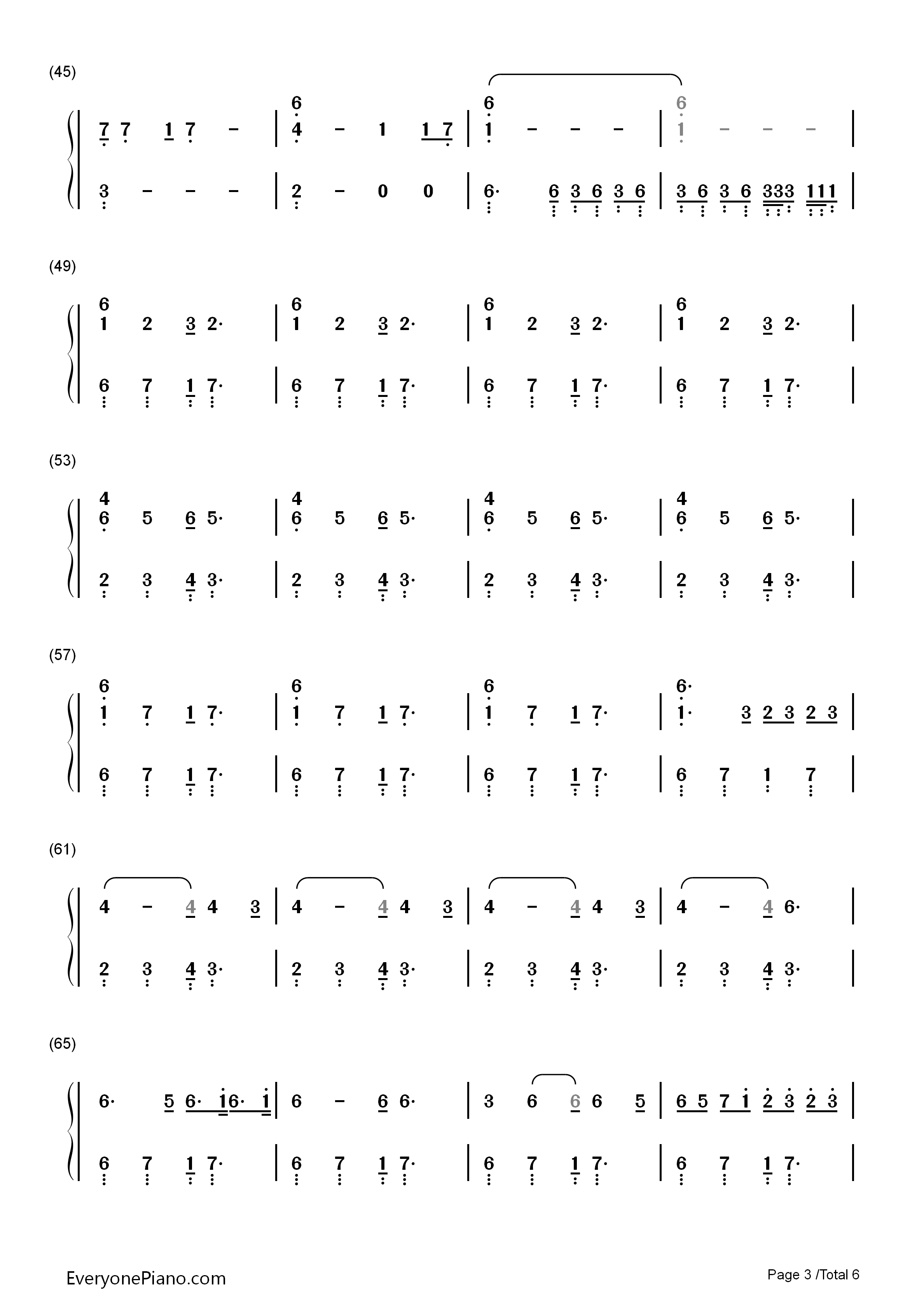 Hey_You钢琴简谱_Pink_Floyd演唱