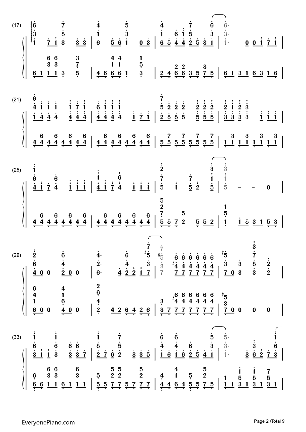 微热からMystery钢琴简谱_Lily_White演唱