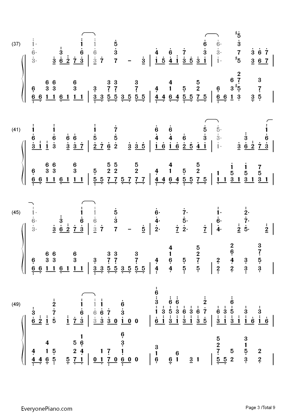 微热からMystery钢琴简谱_Lily_White演唱