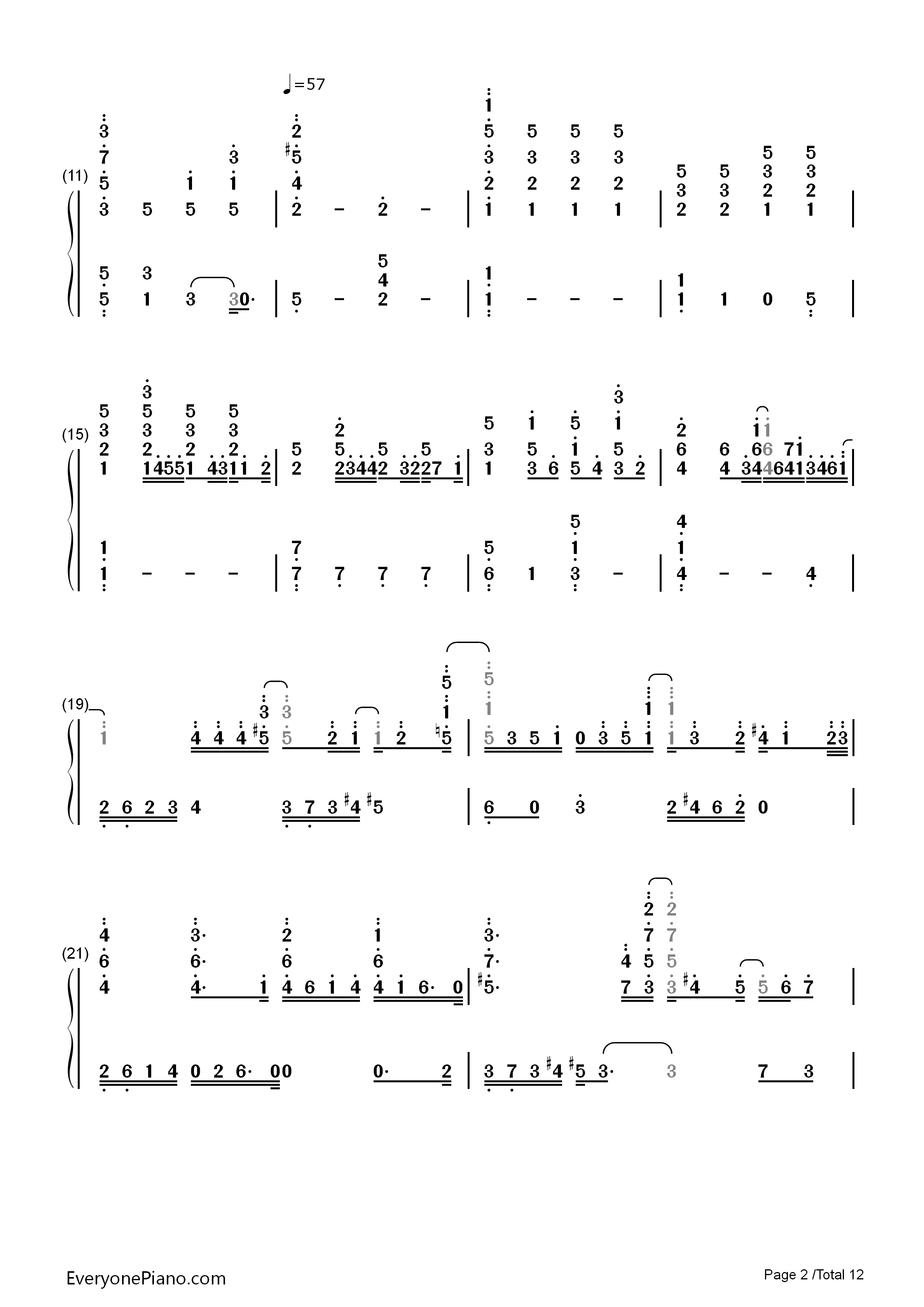 光るなら钢琴简谱_Goose_house演唱