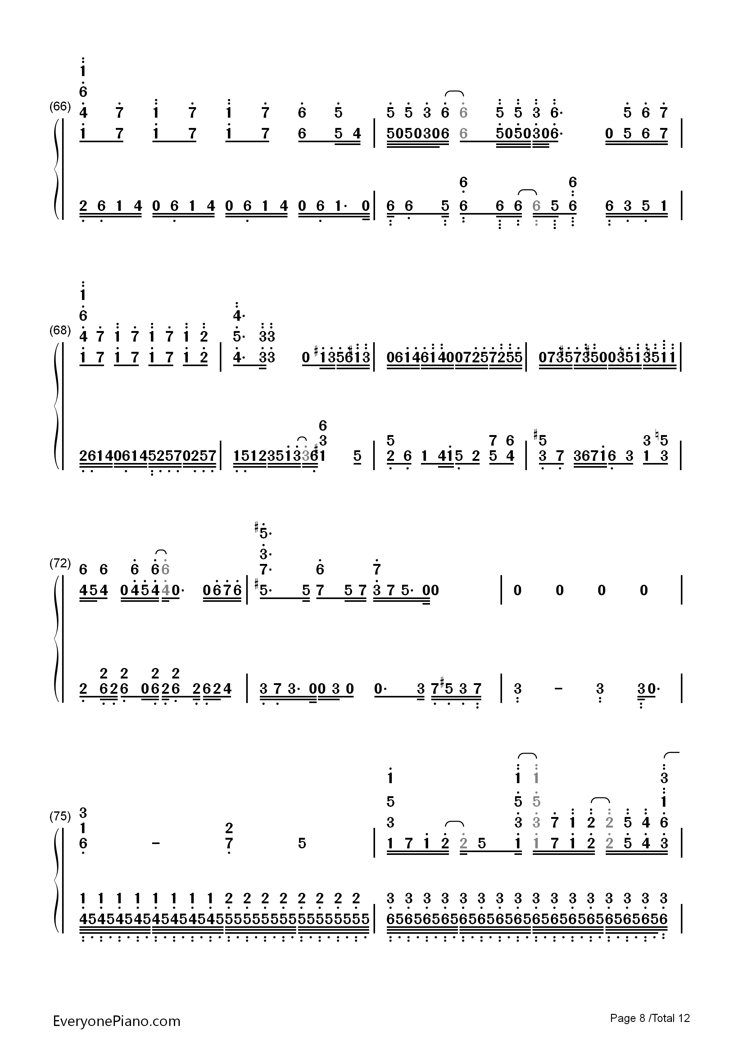 光るなら钢琴简谱_Goose_house演唱