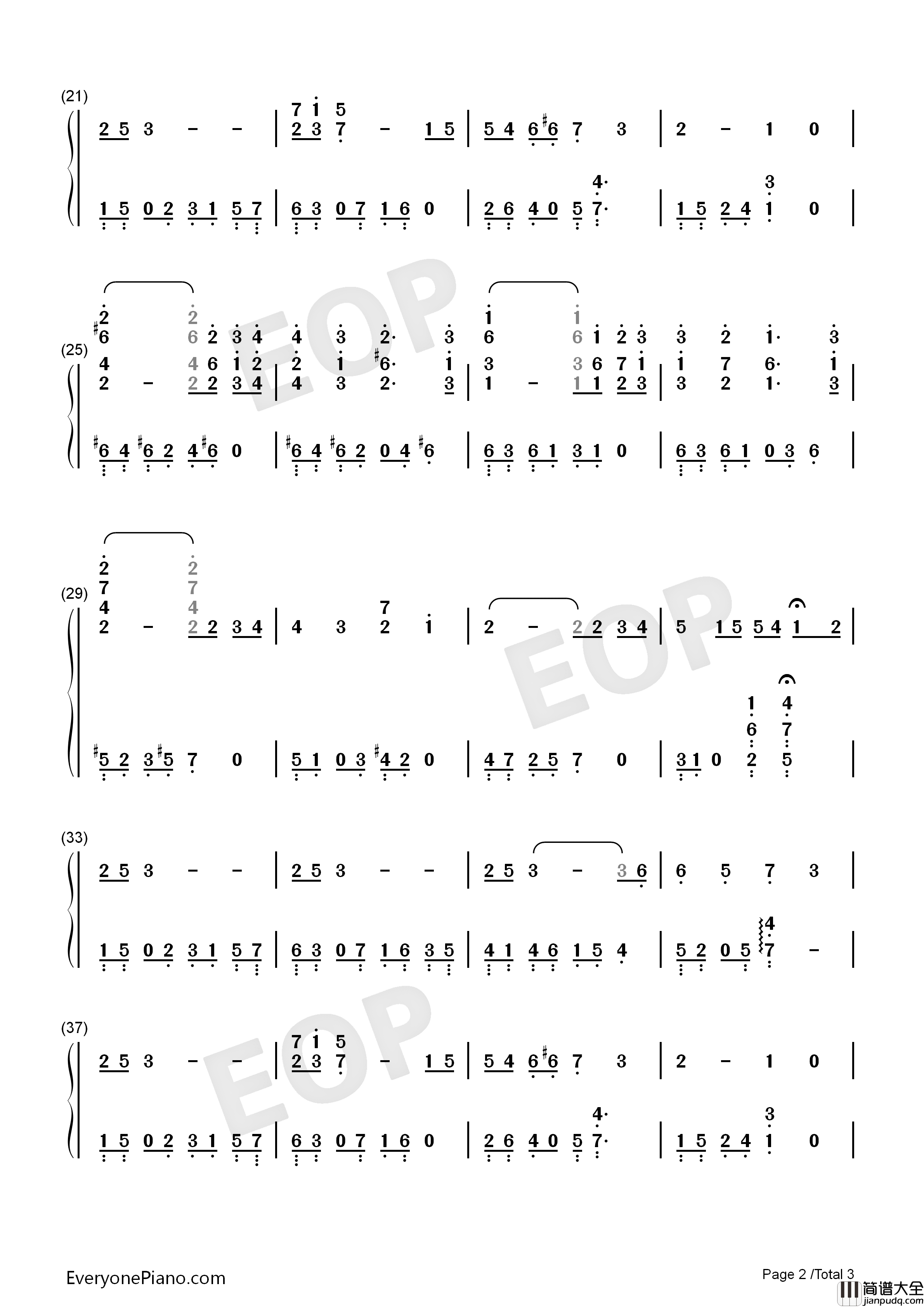 Love_Longin钢琴简谱_未知演唱