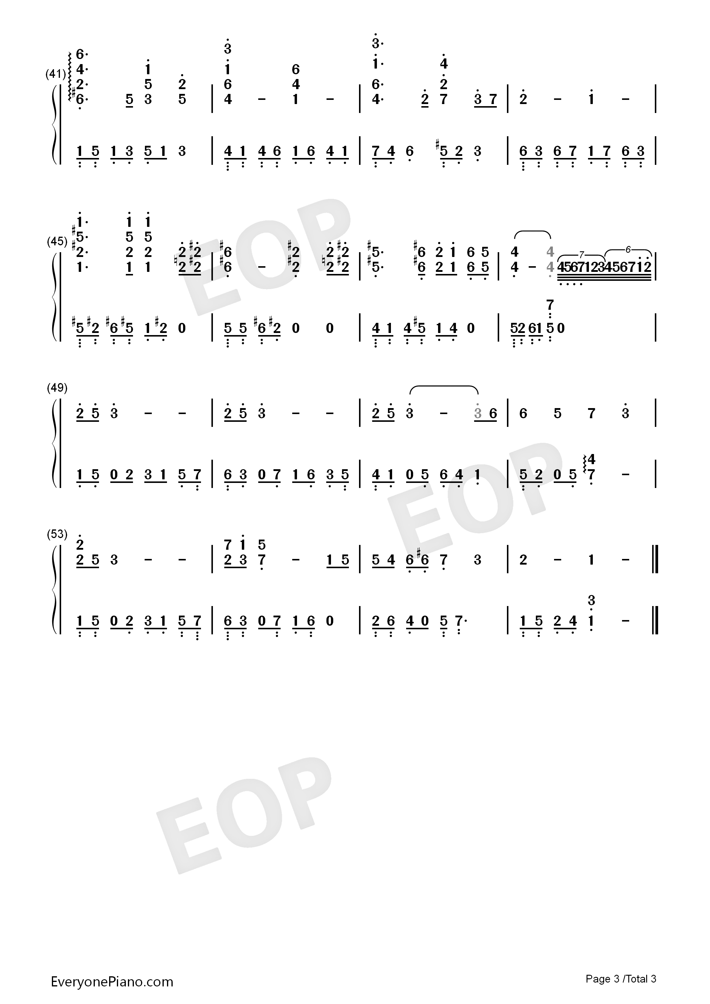 Love_Longin钢琴简谱_未知演唱