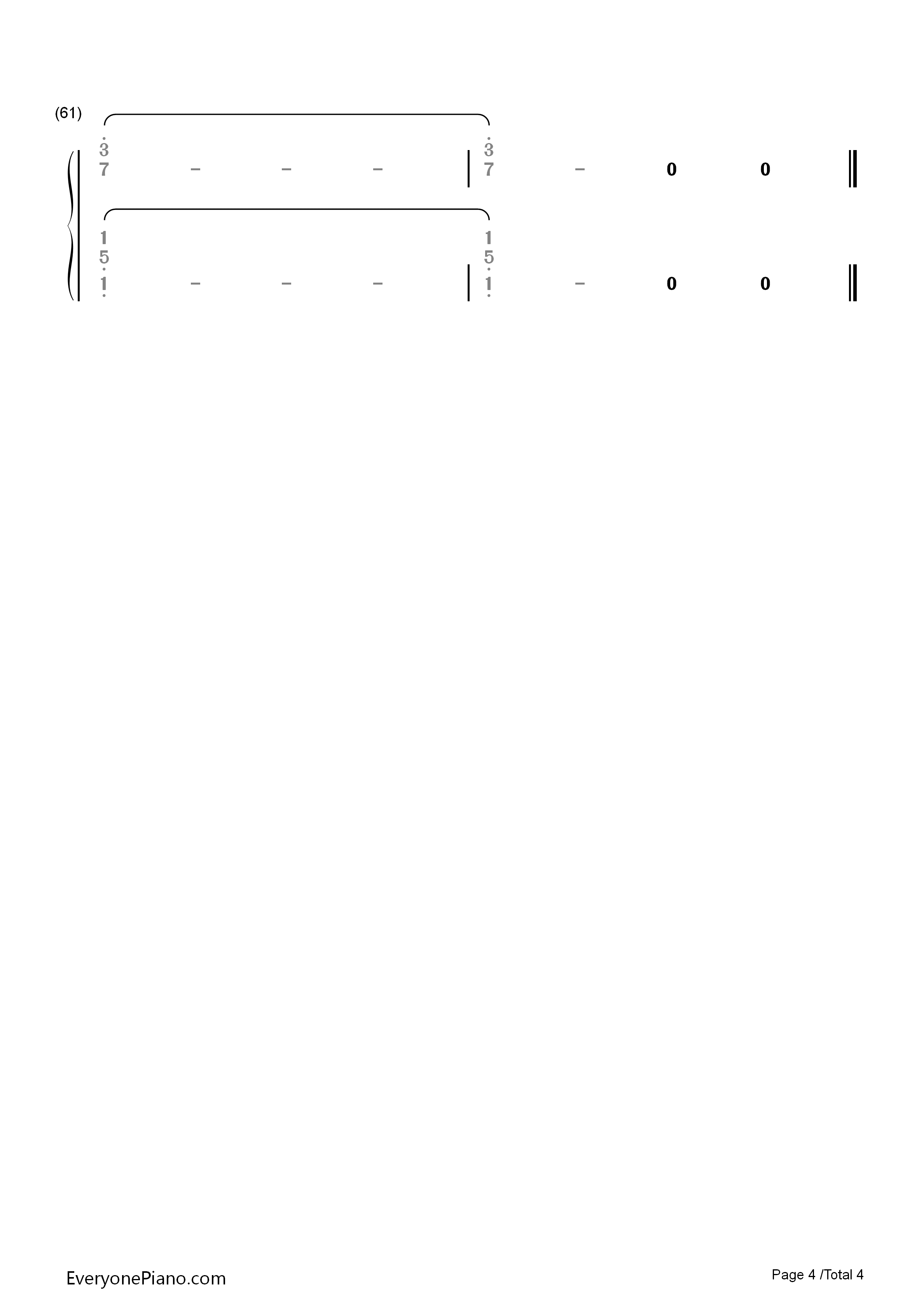 The_Bravest_Destiny钢琴简谱_玩具☆枪枪演唱