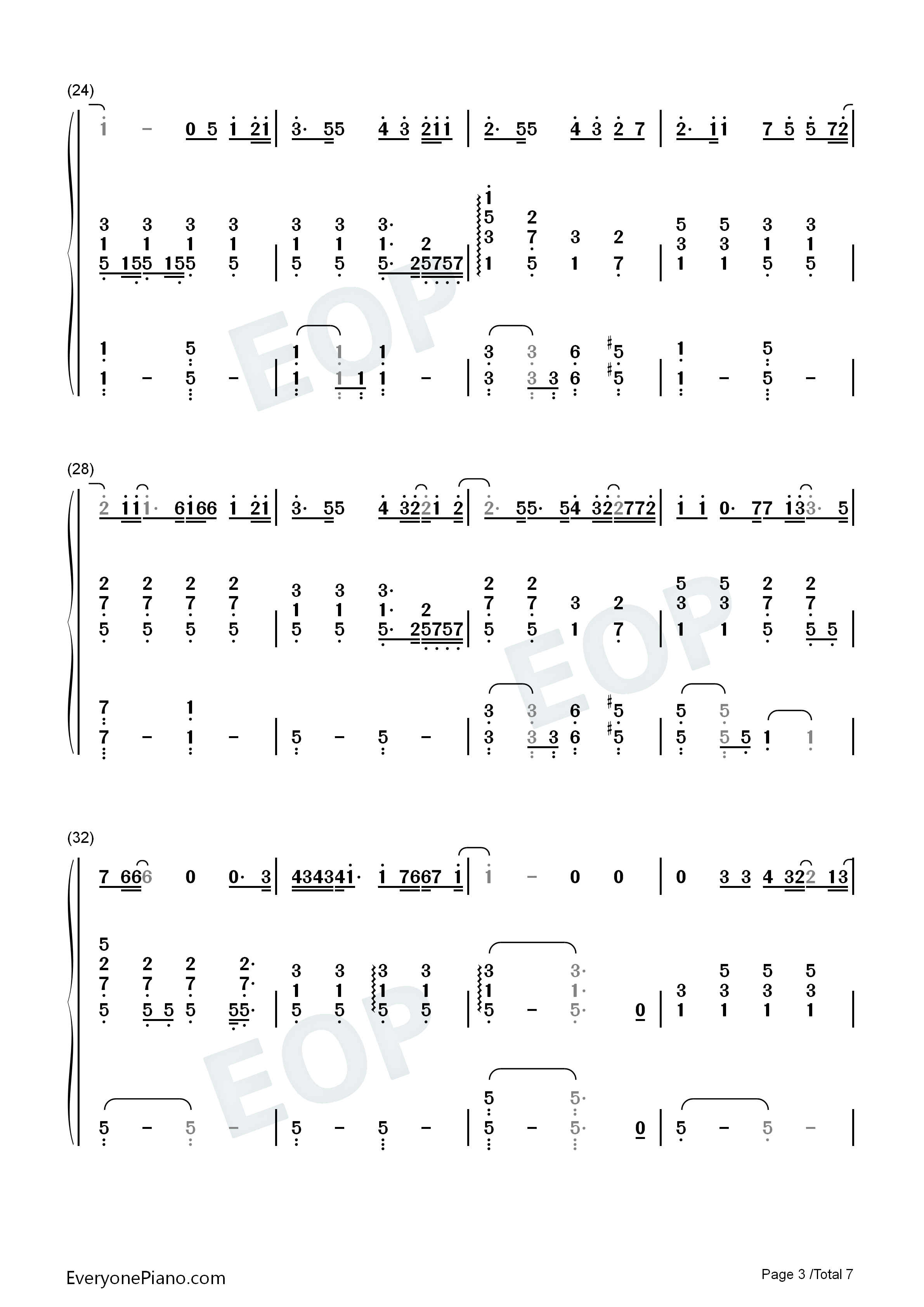 第一首情歌钢琴简谱_汪苏泷演唱
