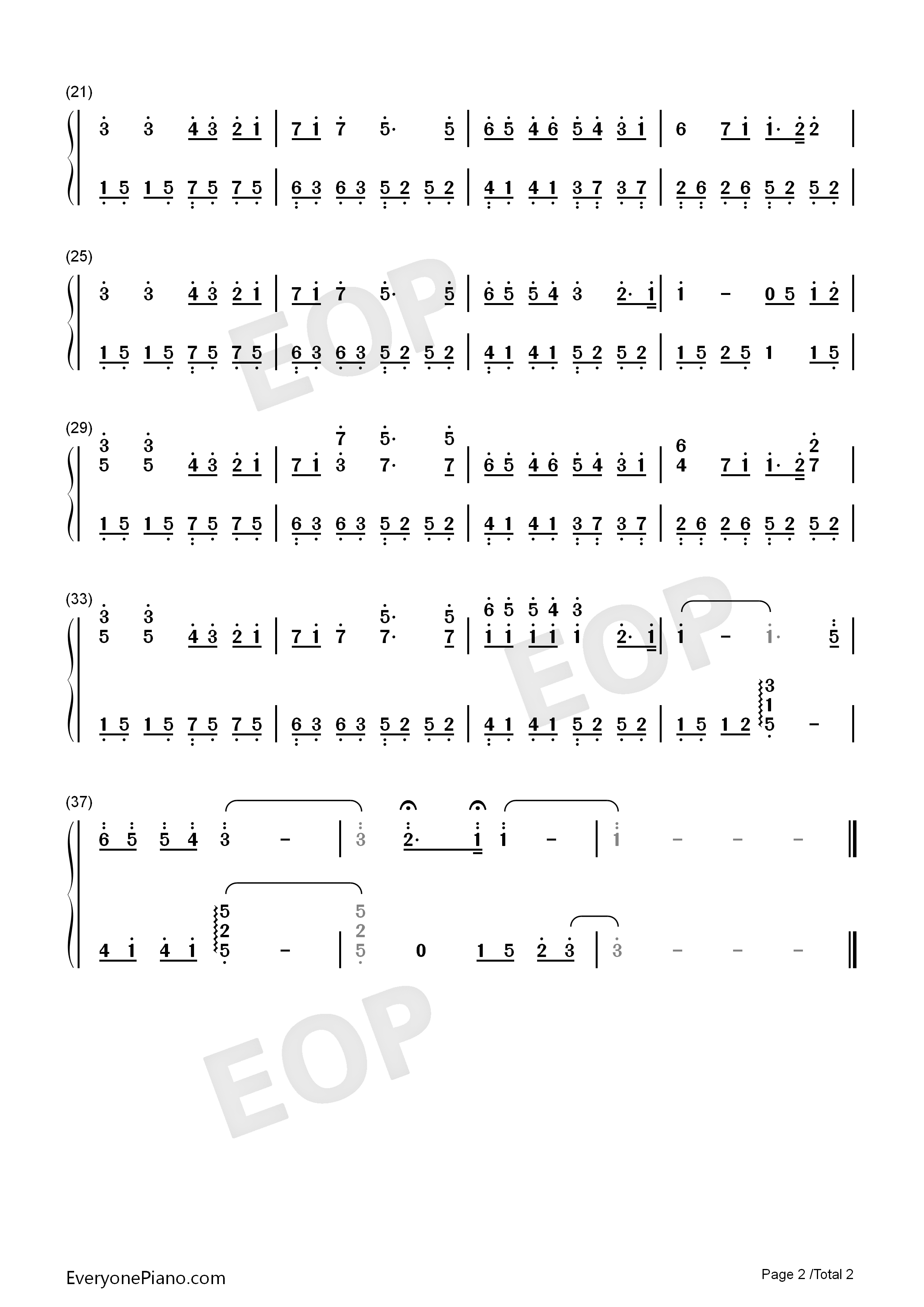 过客钢琴简谱_魏晨演唱