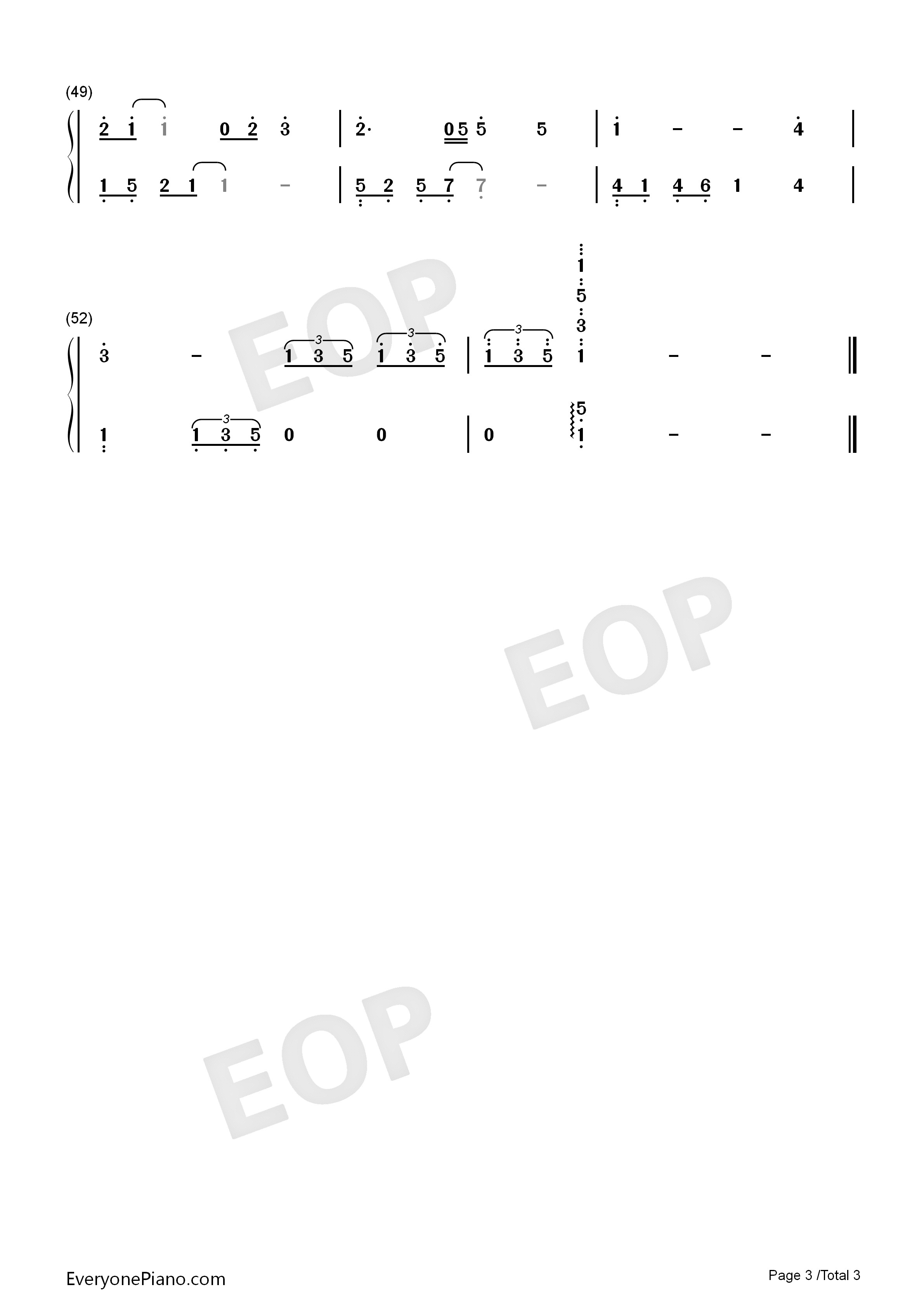 想太多钢琴简谱_李玖哲演唱