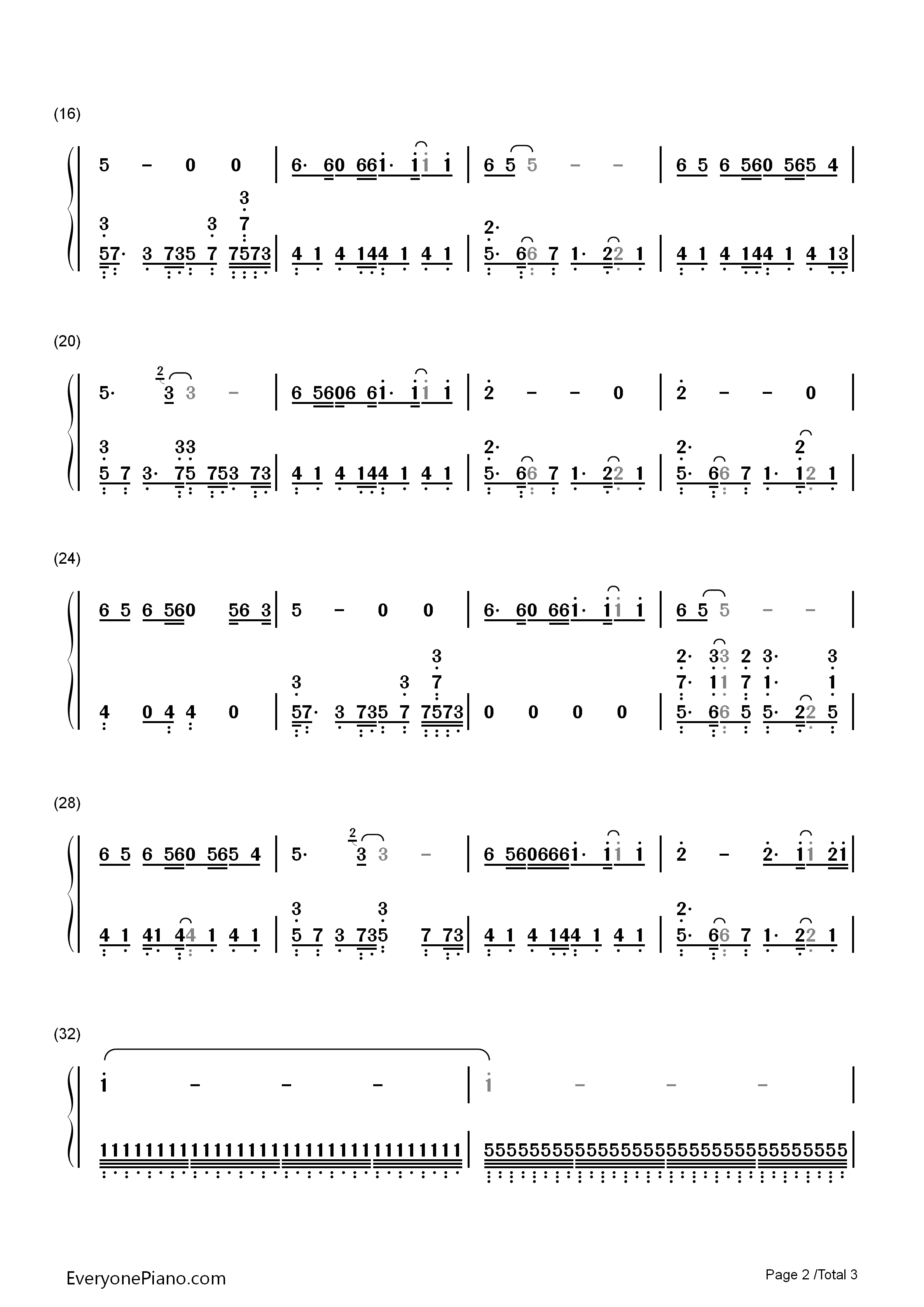 千万次的问钢琴简谱_刘欢演唱