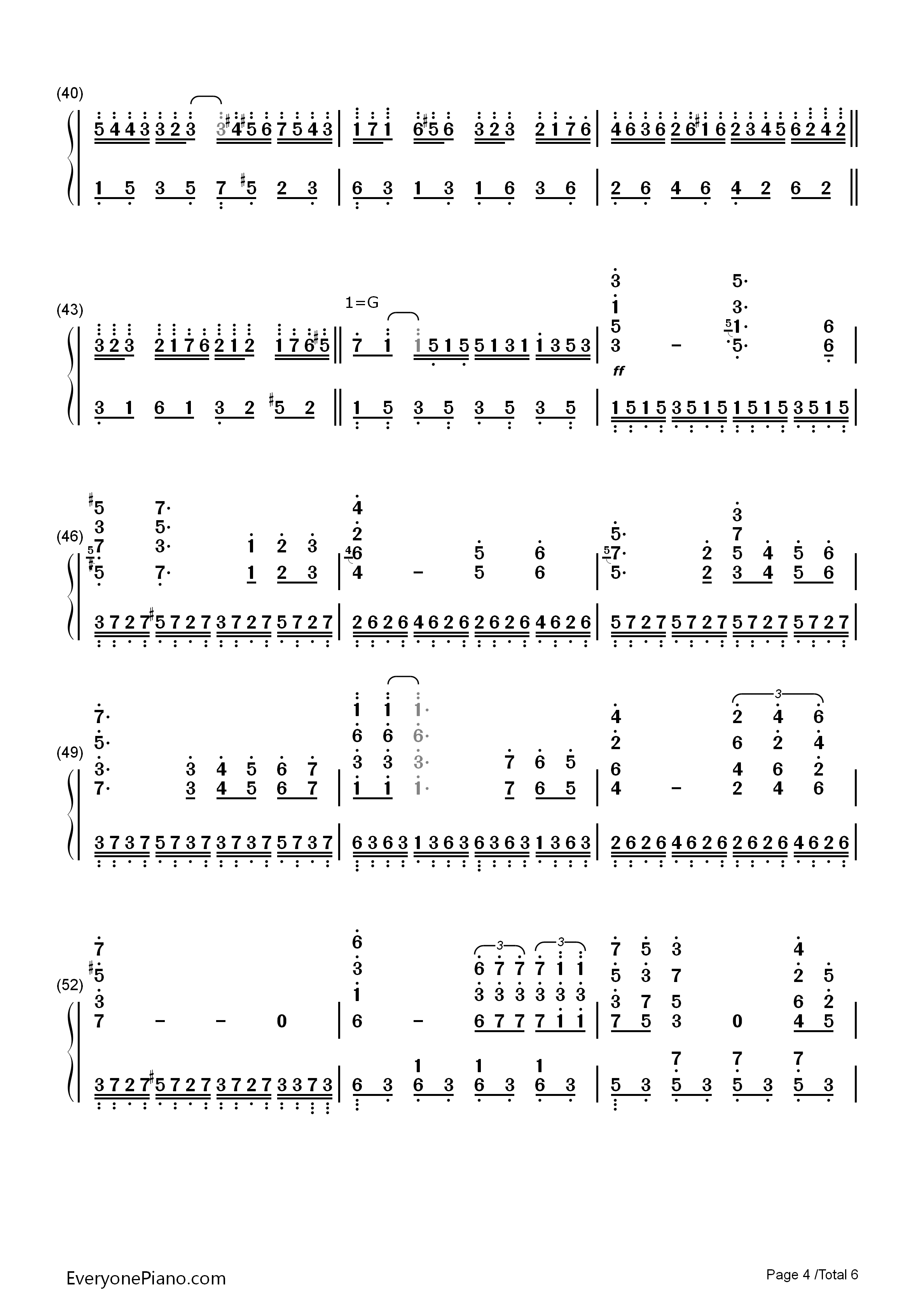 星空钢琴简谱_理查德·克莱德曼_Richard_Clayderman演唱