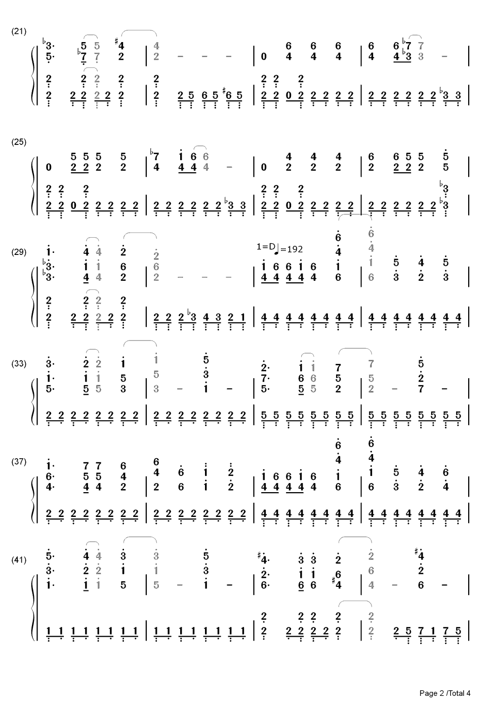 Black_†_White钢琴简谱_野水伊织演唱