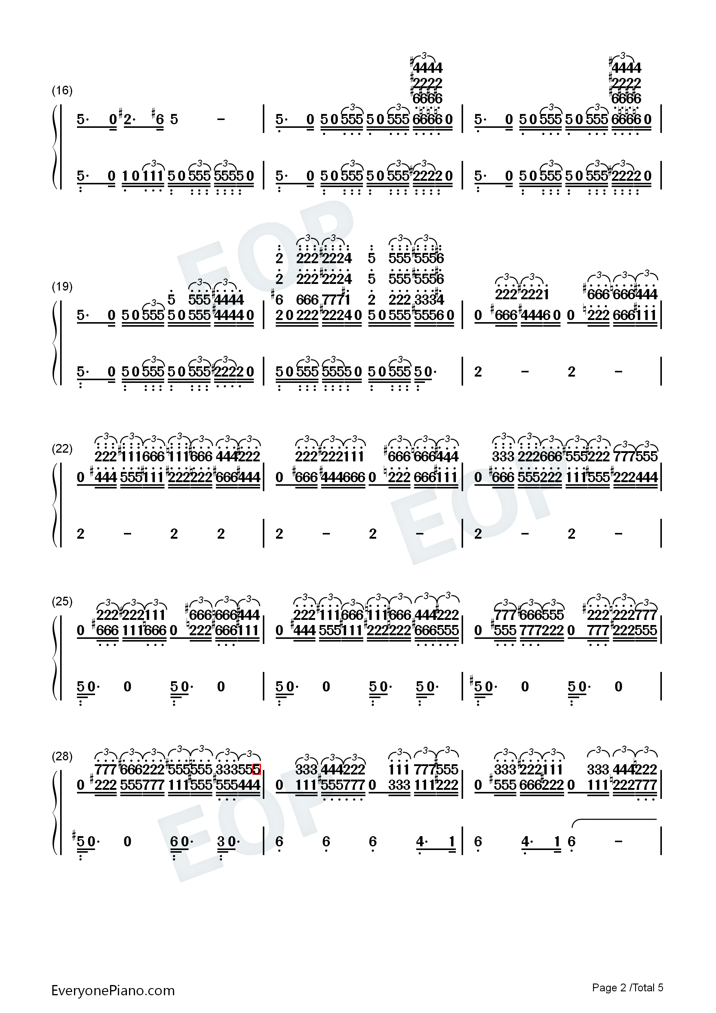 The_Imperial_March钢琴简谱_John_Williams演唱