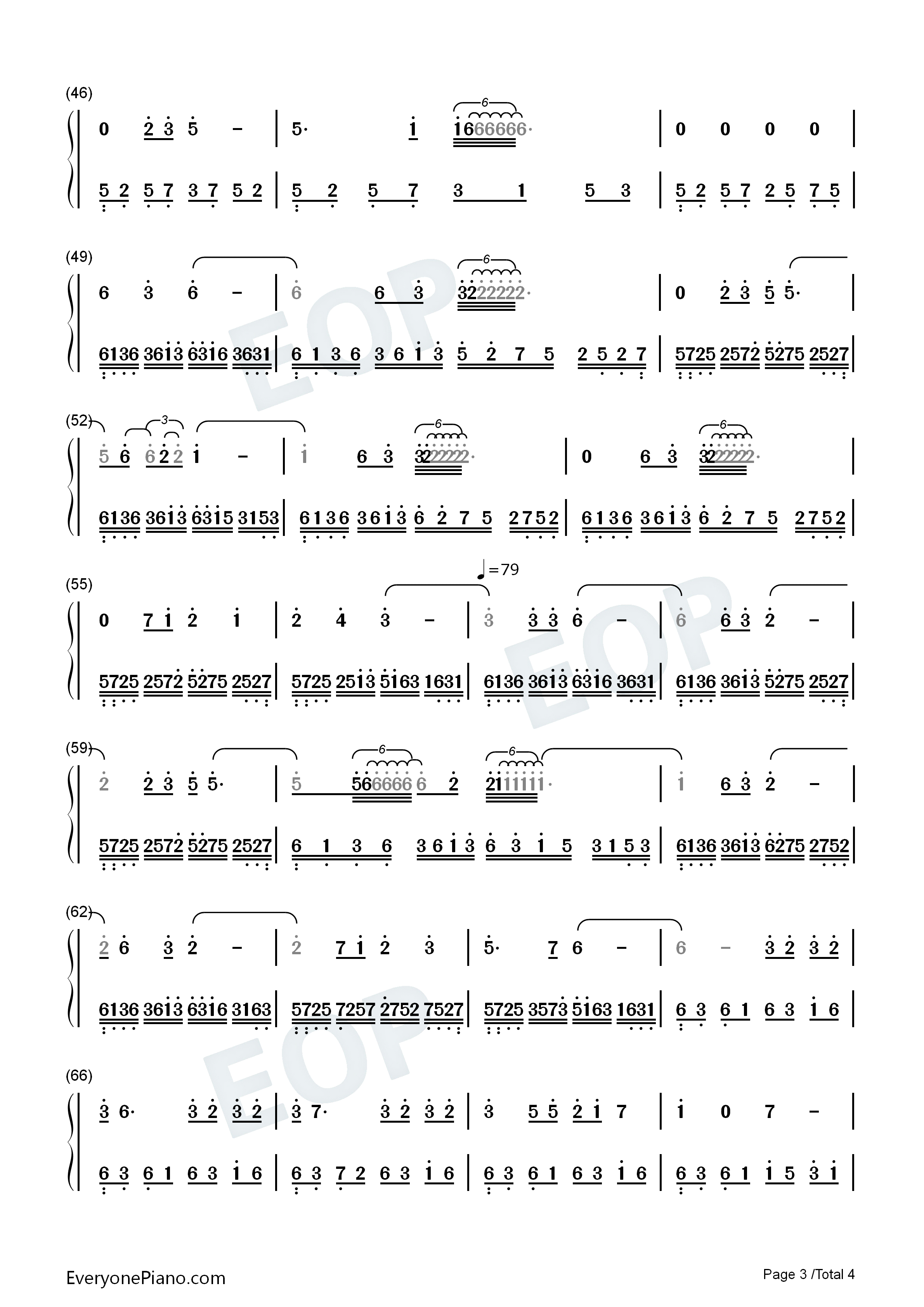蝶梦花钢琴简谱_常思思演唱