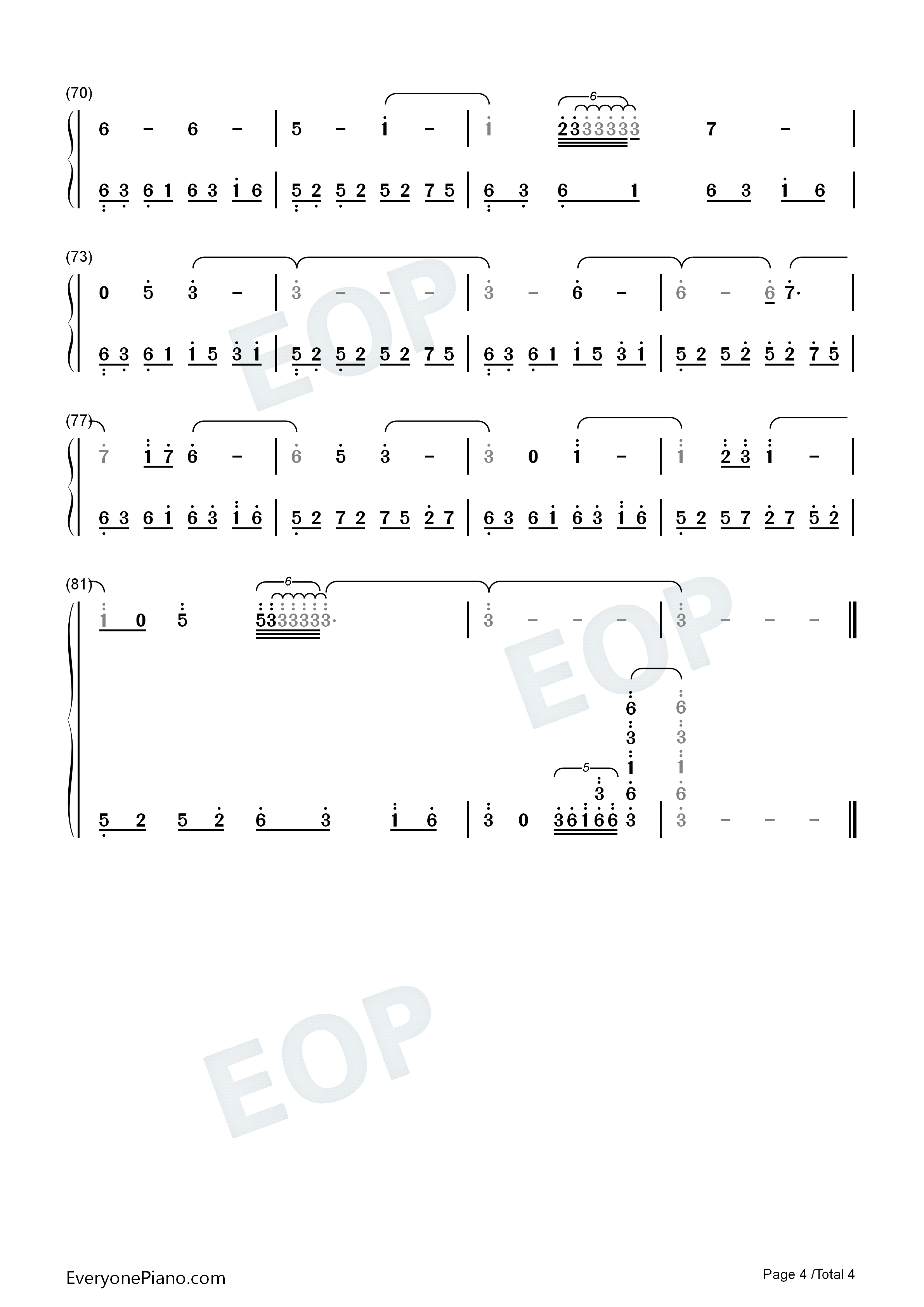 蝶梦花钢琴简谱_常思思演唱