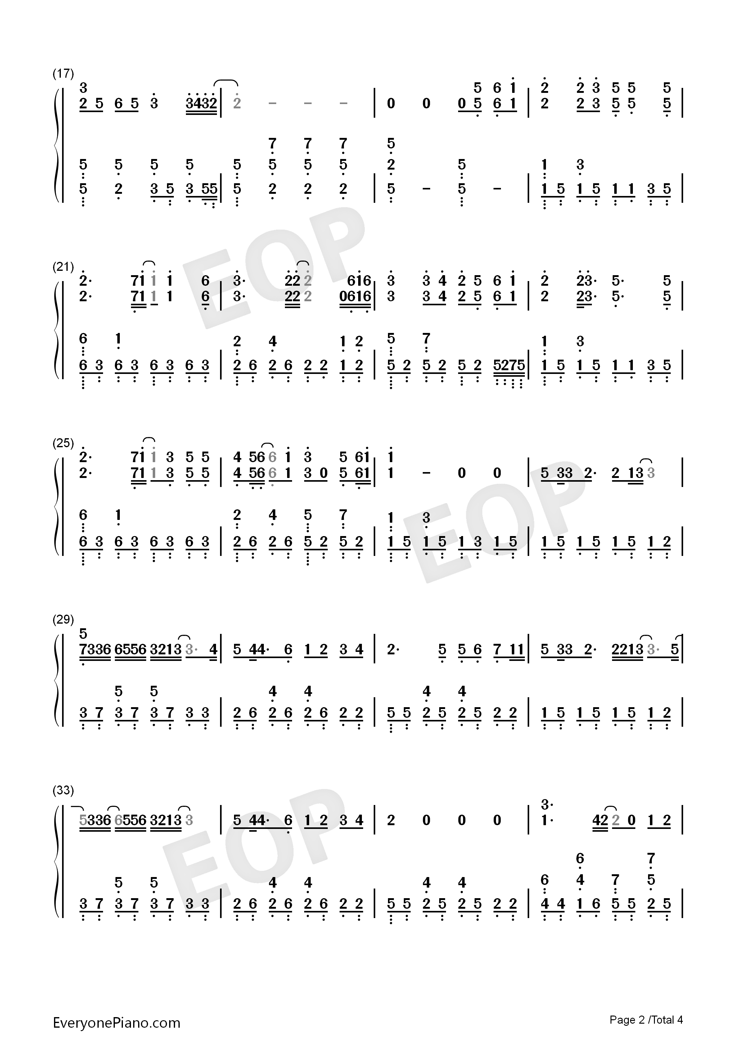 爱的勇气钢琴简谱_曲婉婷演唱