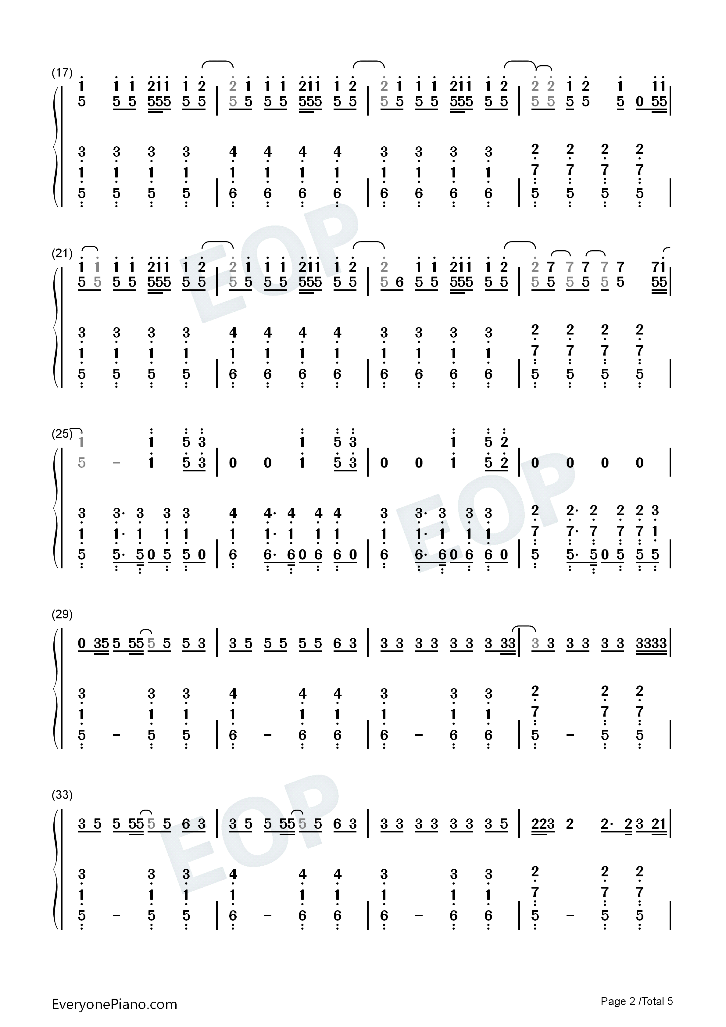 Good_Life钢琴简谱_OneRepublic演唱