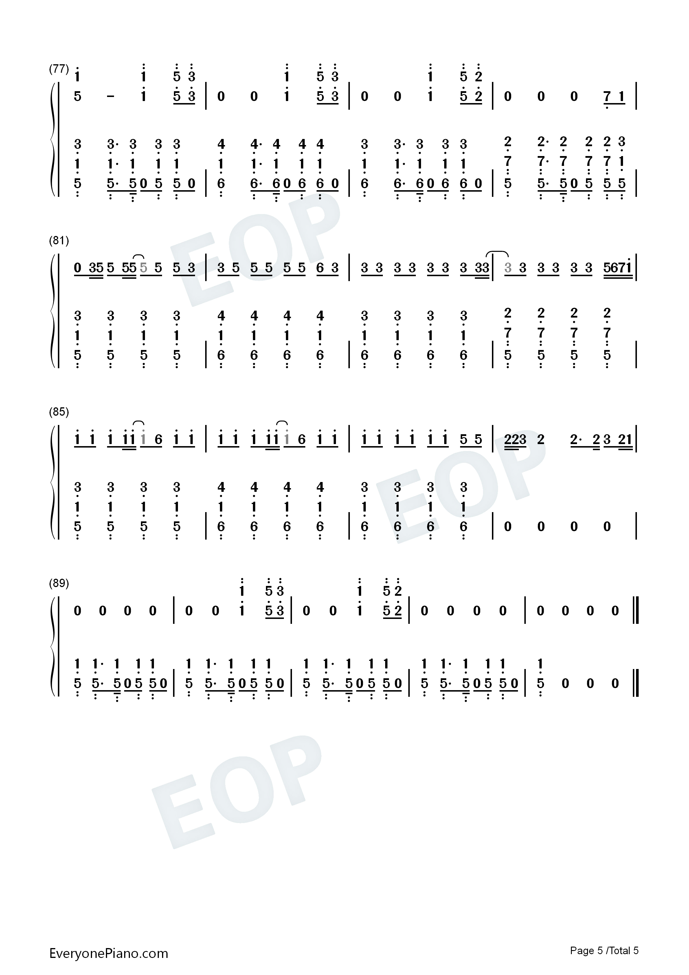 Good_Life钢琴简谱_OneRepublic演唱