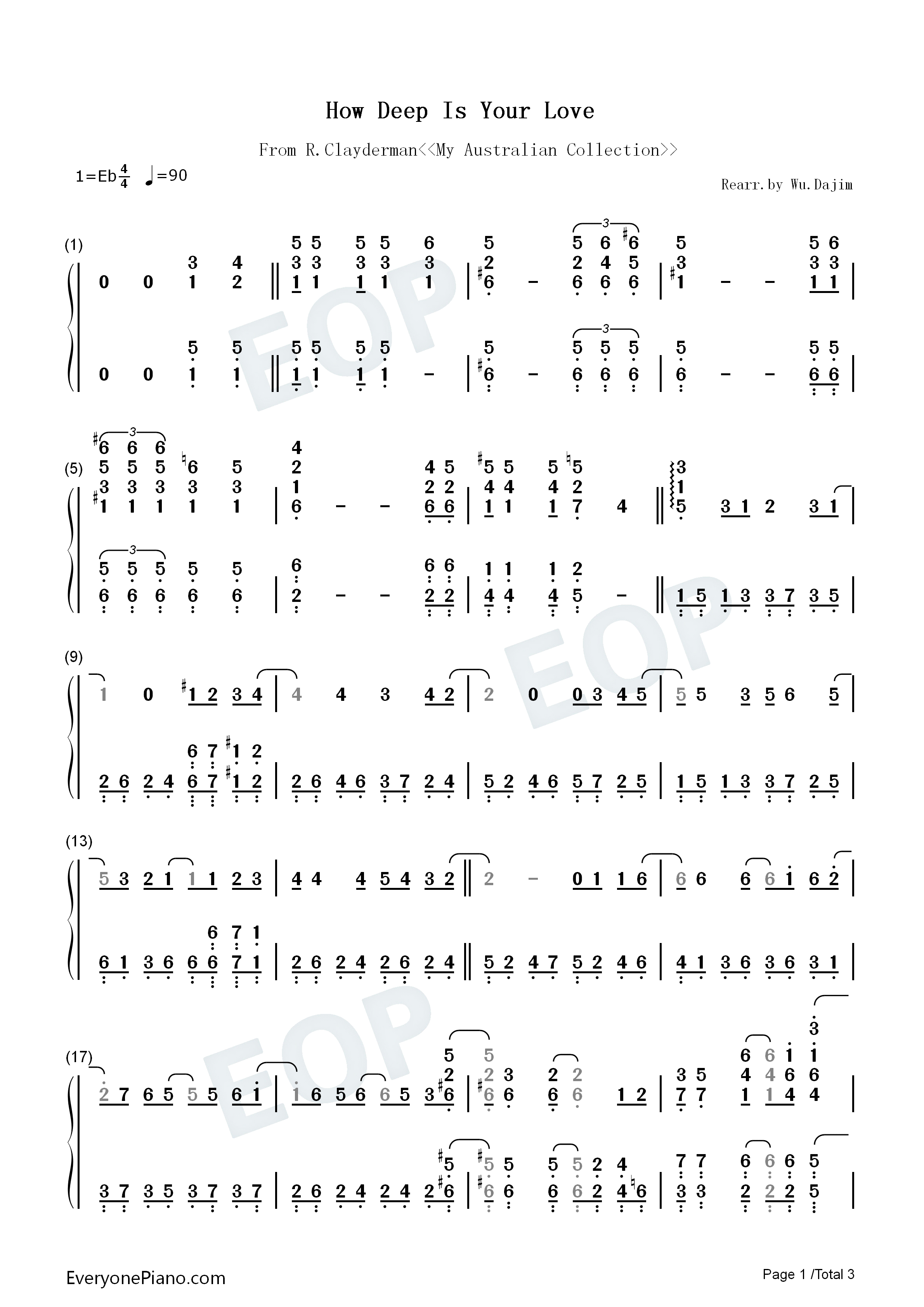 How_Deep_Is_Your_Love钢琴简谱_Bee_Gees演唱